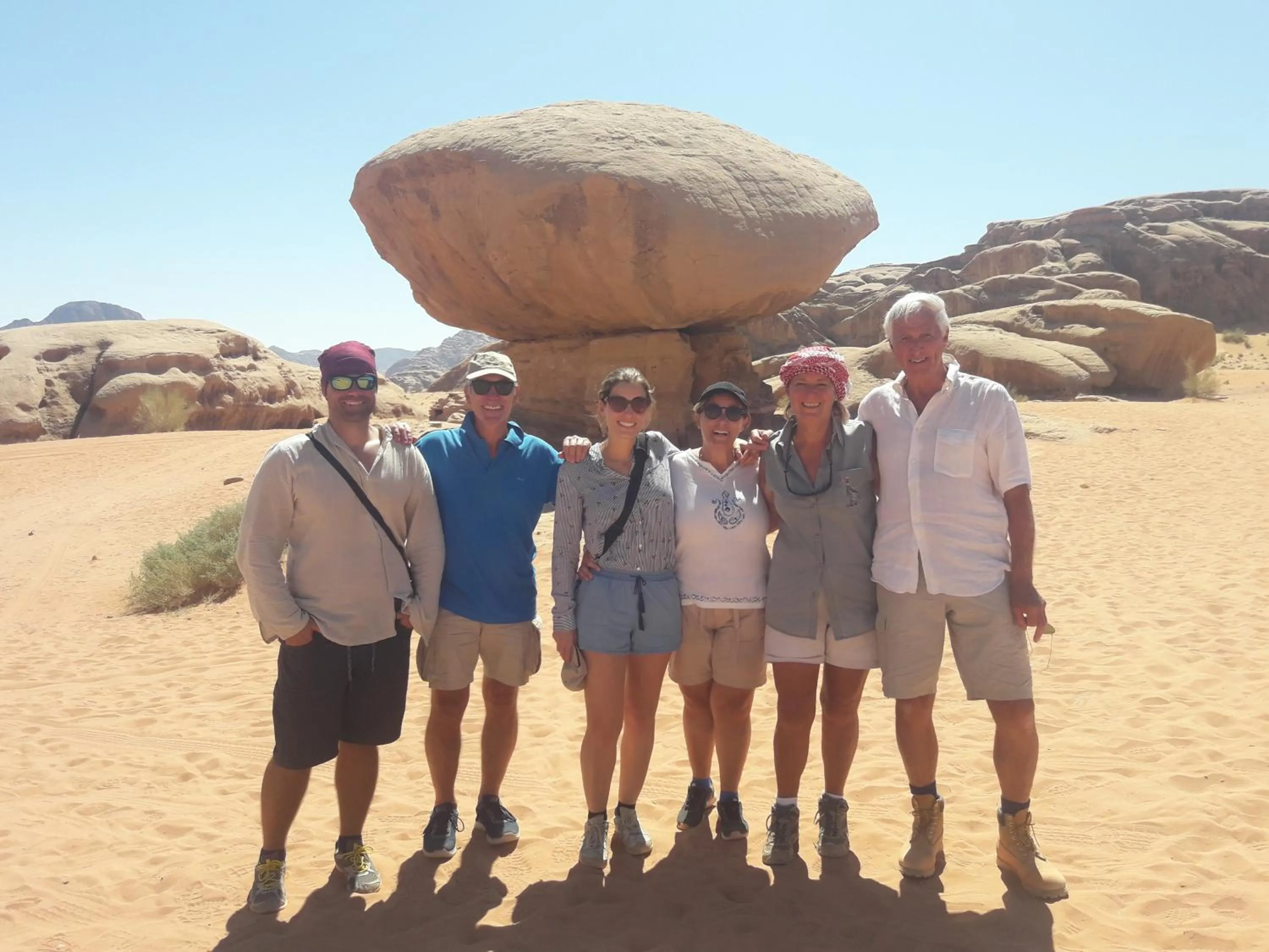 Hiking in WadiRum Mobile Camp