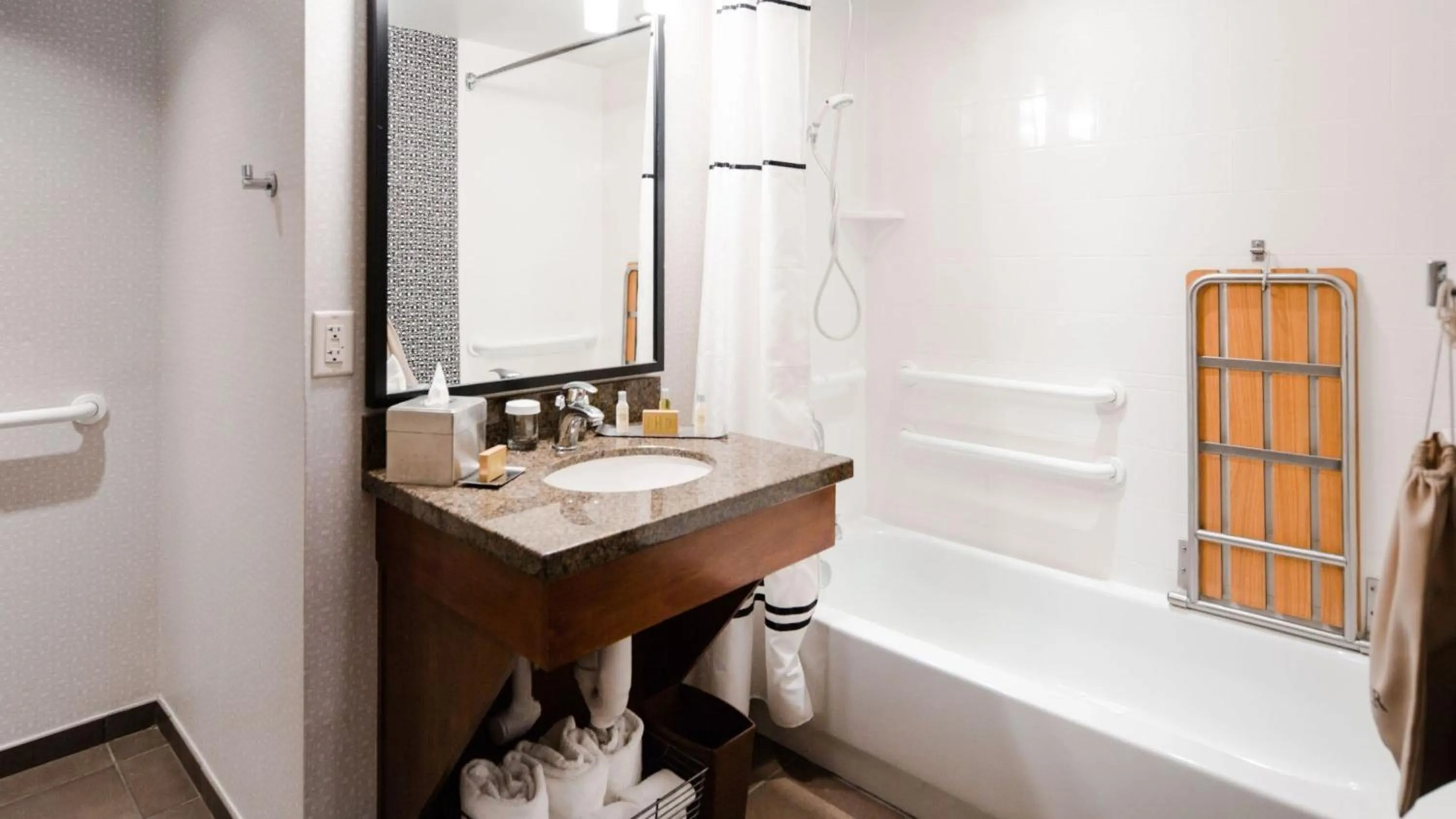 Bathroom in the Curtis Denver - A DoubleTree by Hilton Hotel