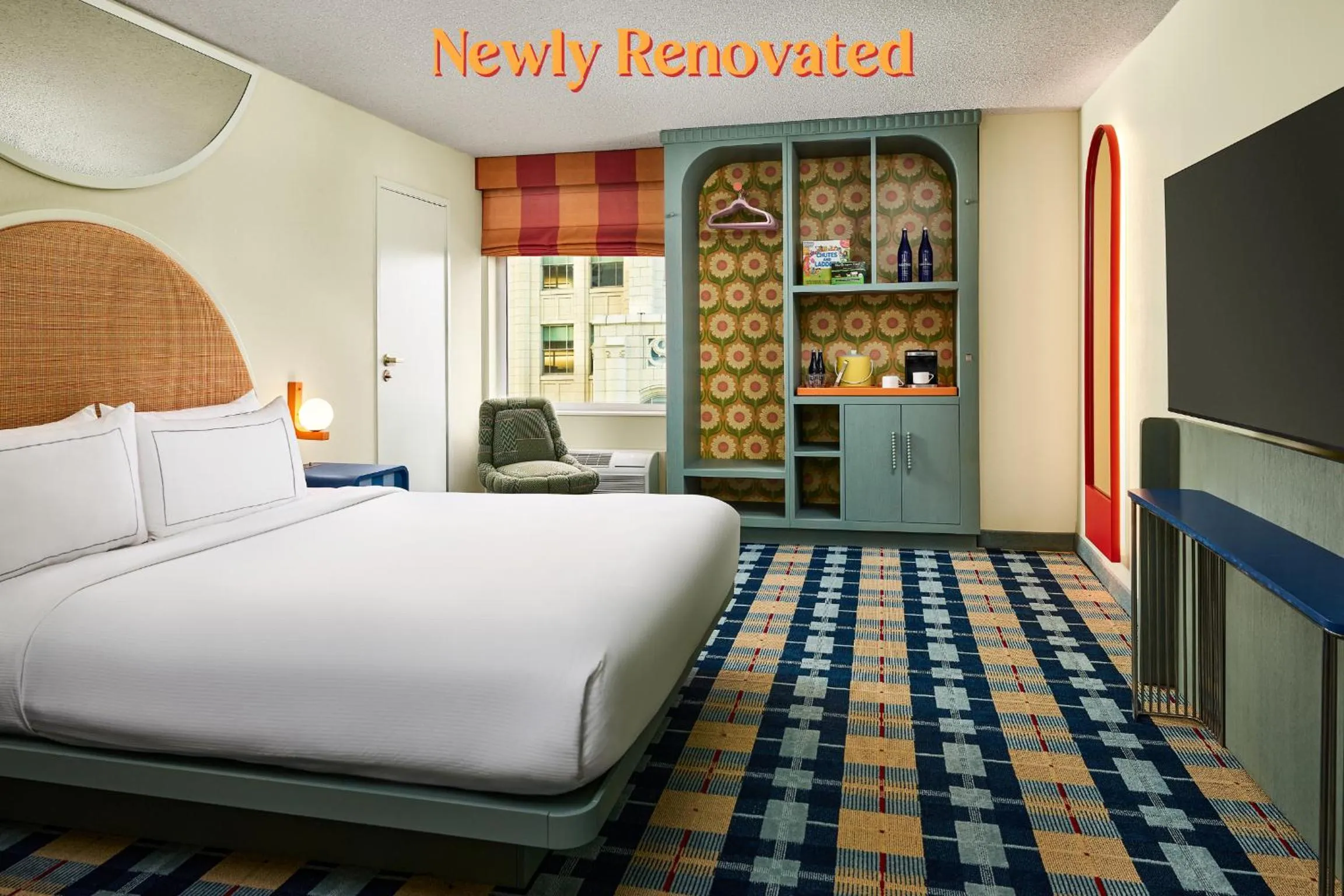 Bed in the Curtis Denver - A DoubleTree by Hilton Hotel