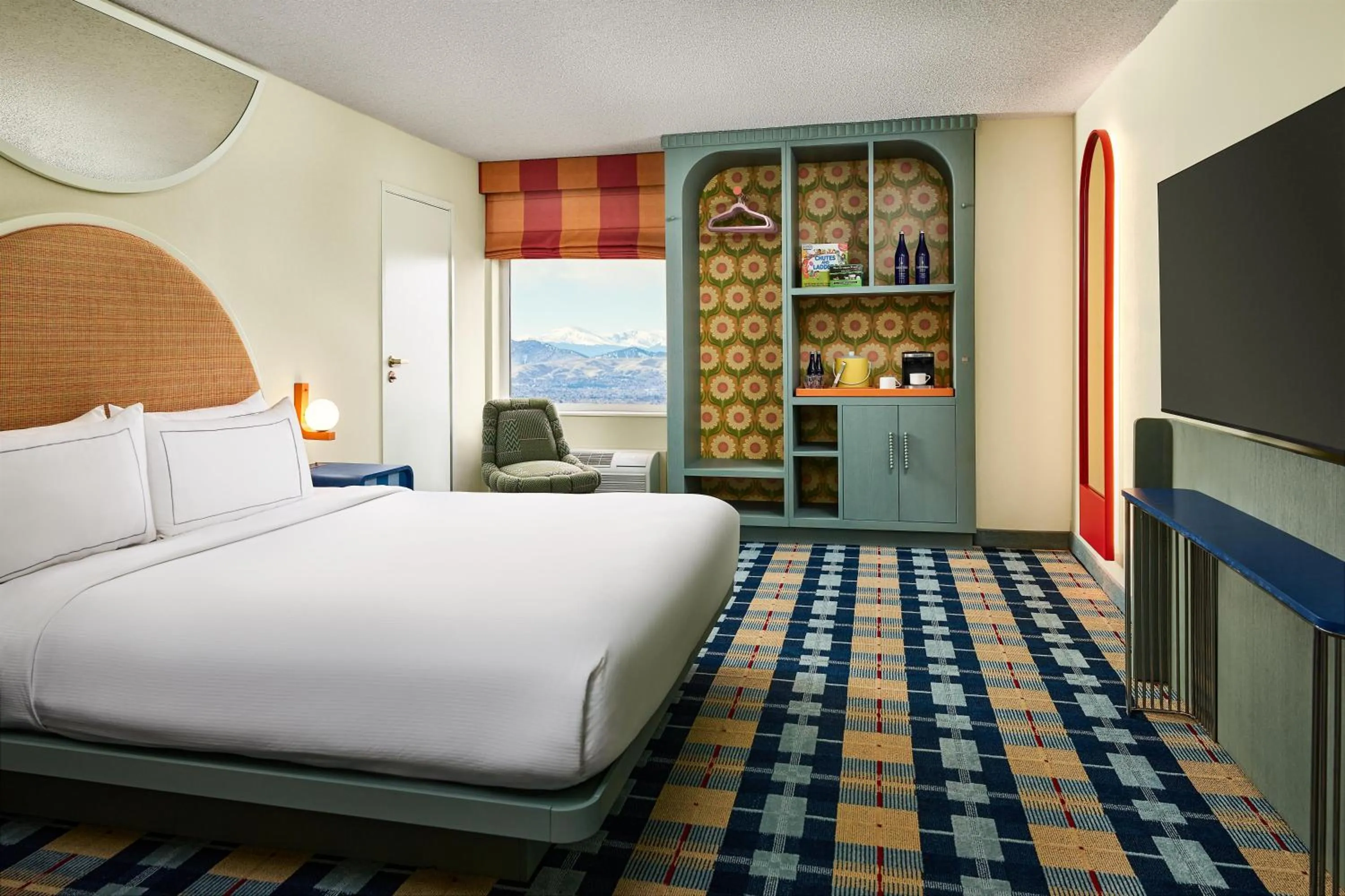 Bed in the Curtis Denver - A DoubleTree by Hilton Hotel