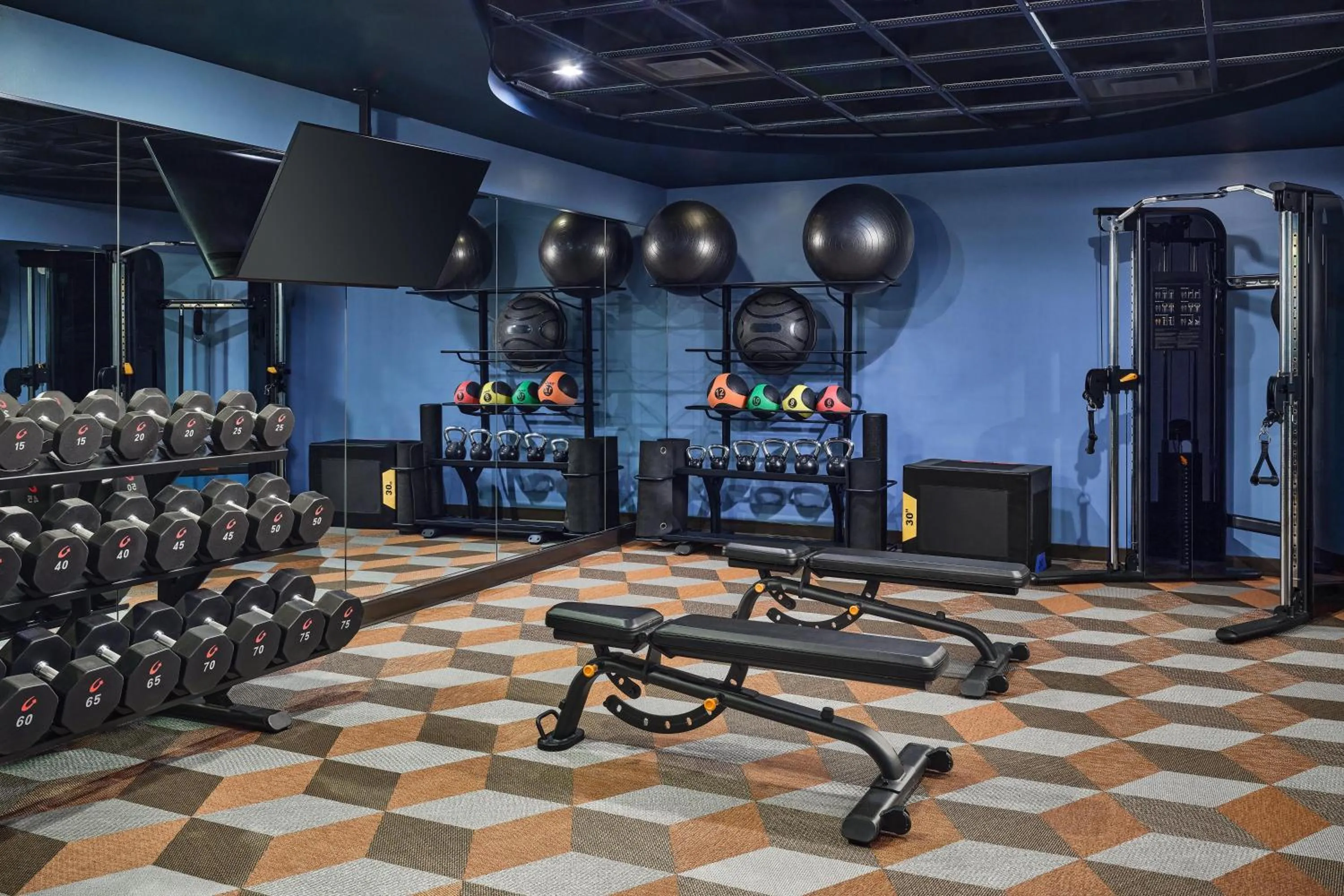 Fitness centre/facilities in the Curtis Denver - A DoubleTree by Hilton Hotel