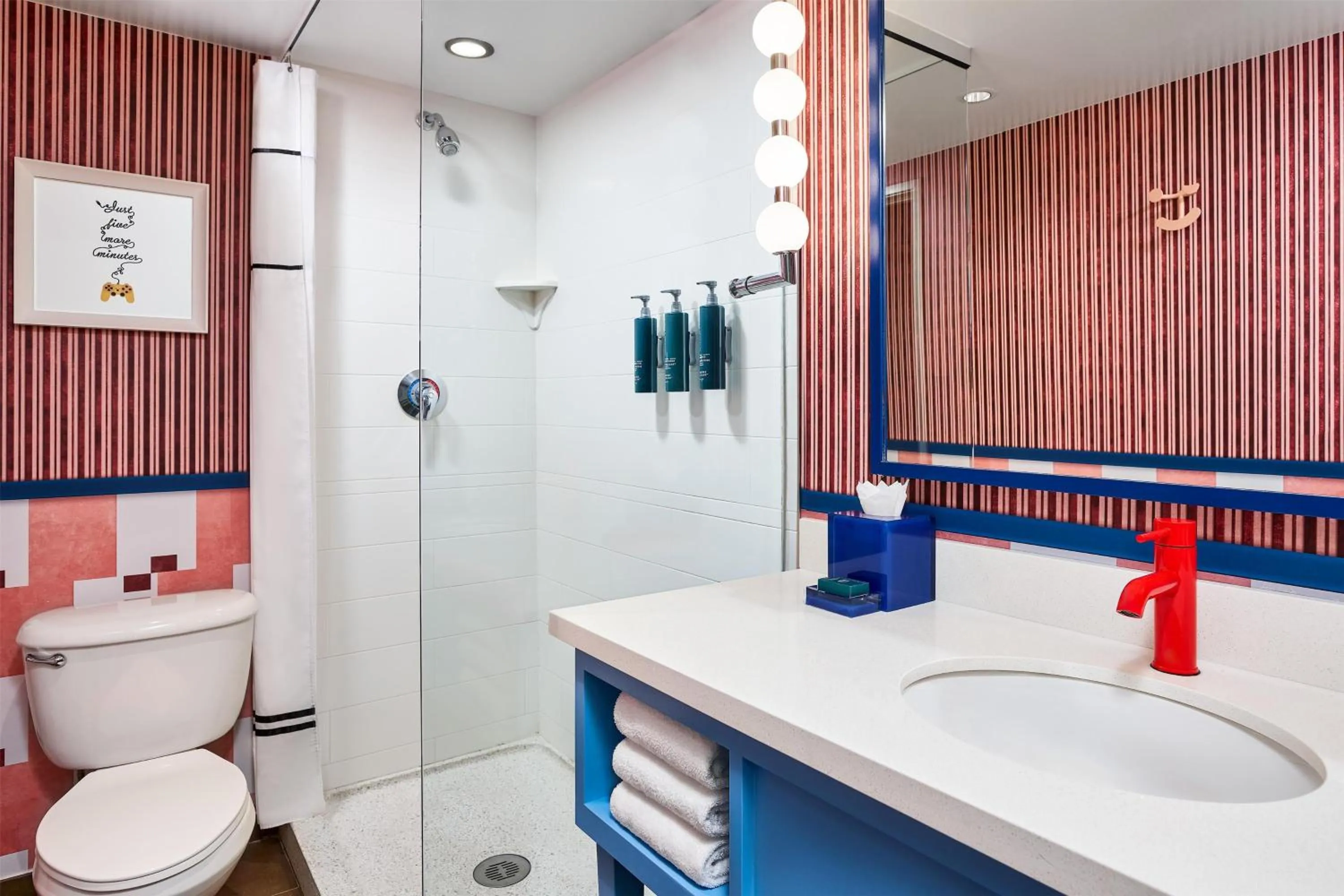 Bathroom in the Curtis Denver - A DoubleTree by Hilton Hotel