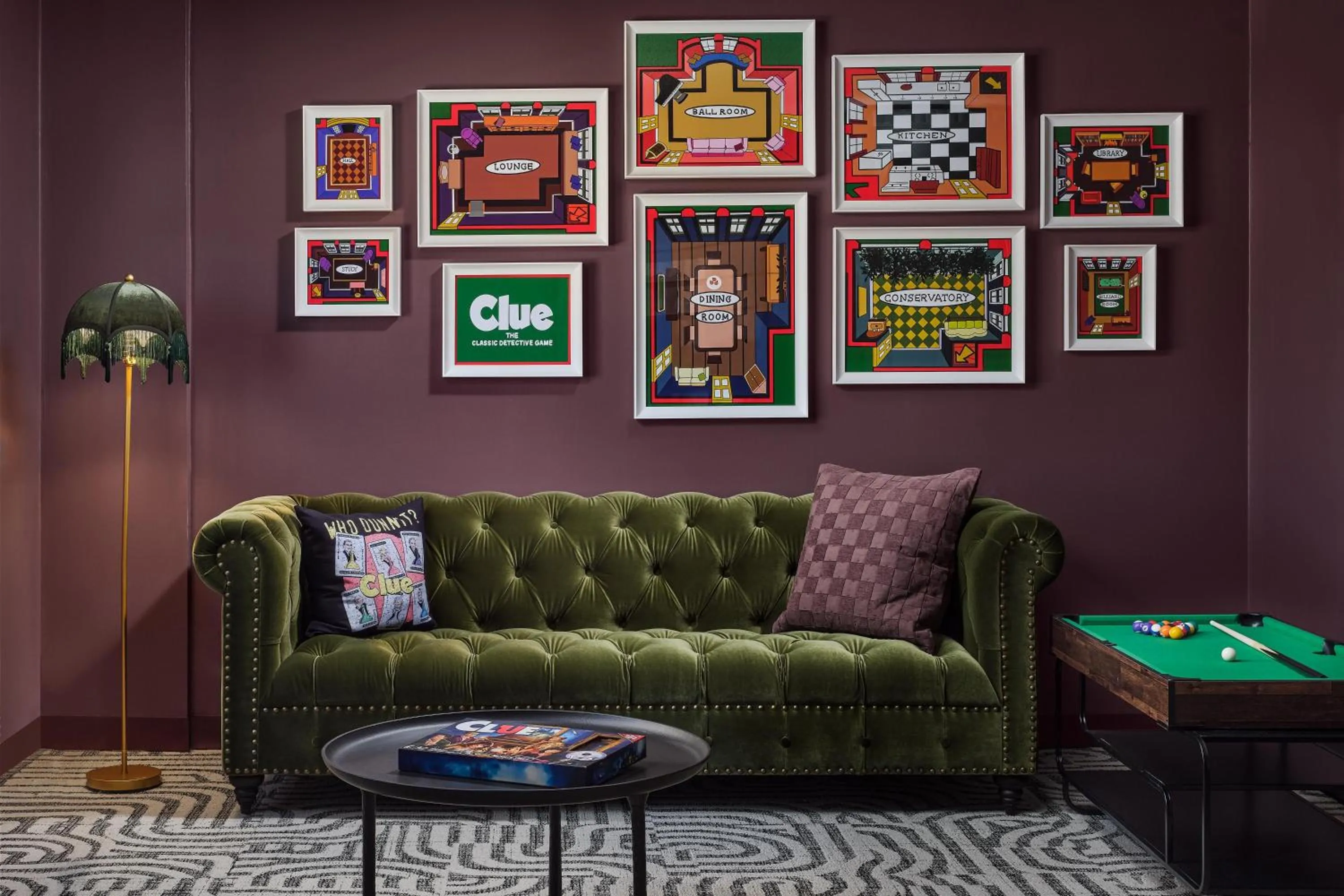 Living room in the Curtis Denver - A DoubleTree by Hilton Hotel