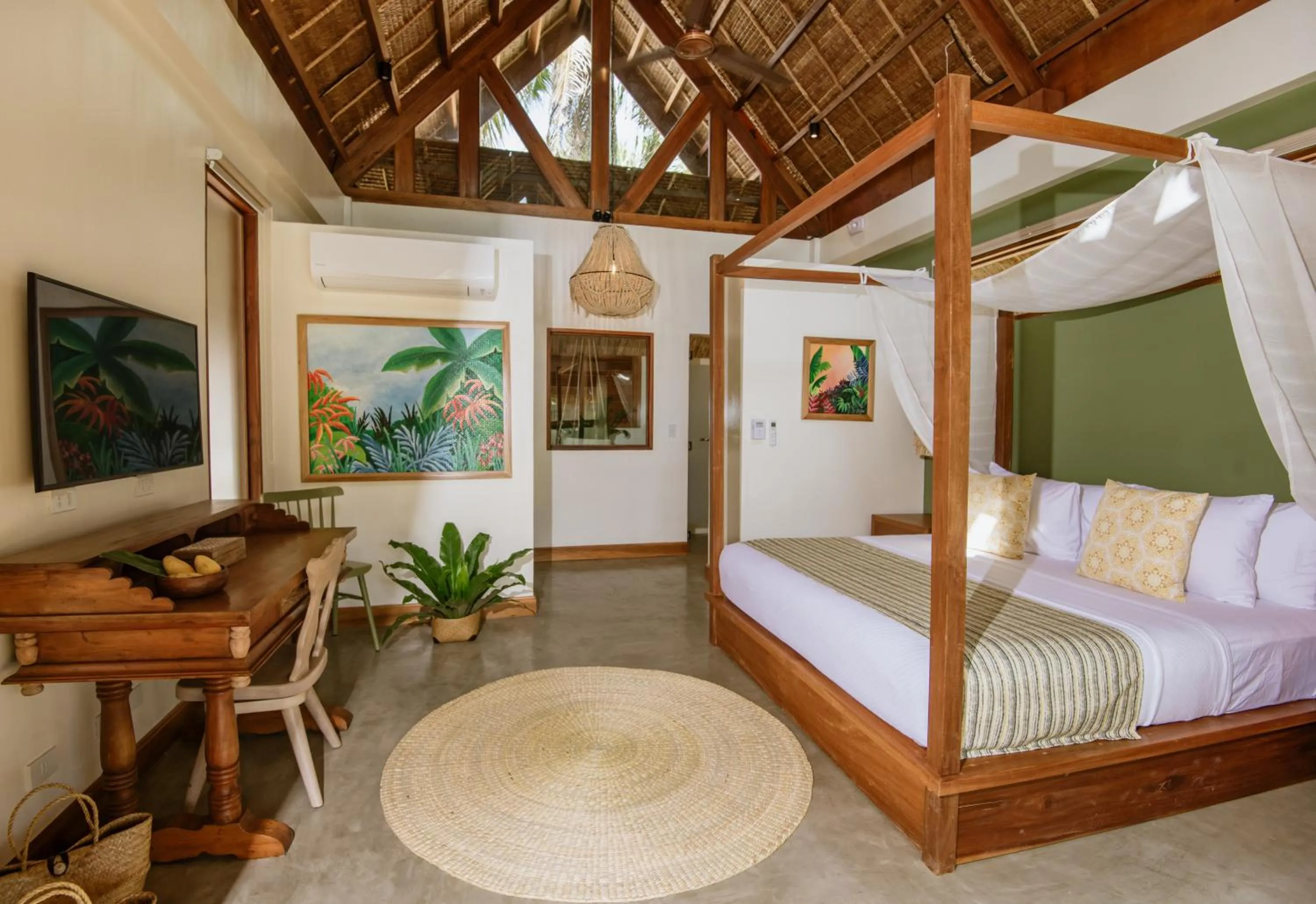 Photo of the whole room, Bed in Las Palmas Villas and Casitas Siargao