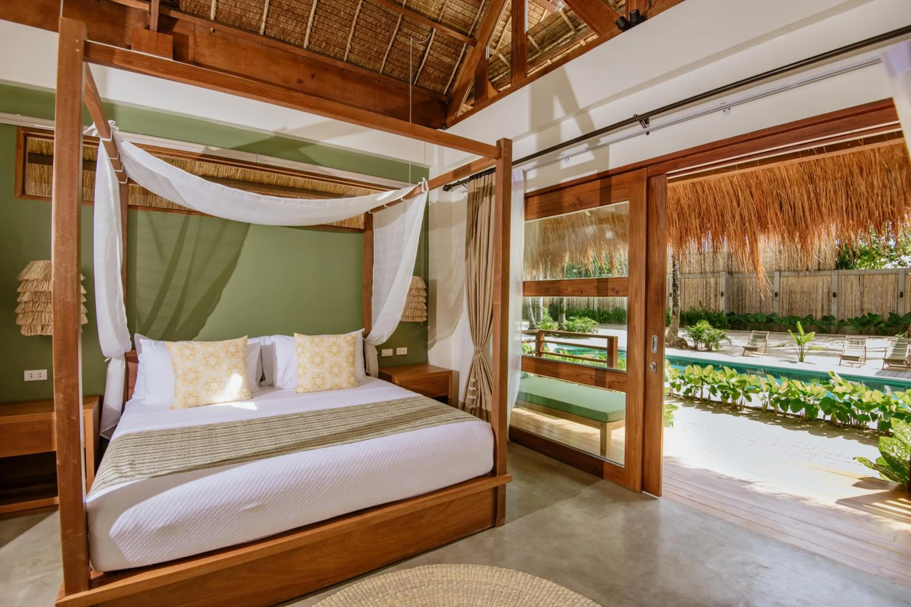 Garden, Bed in Las Palmas Villas and Casitas Siargao