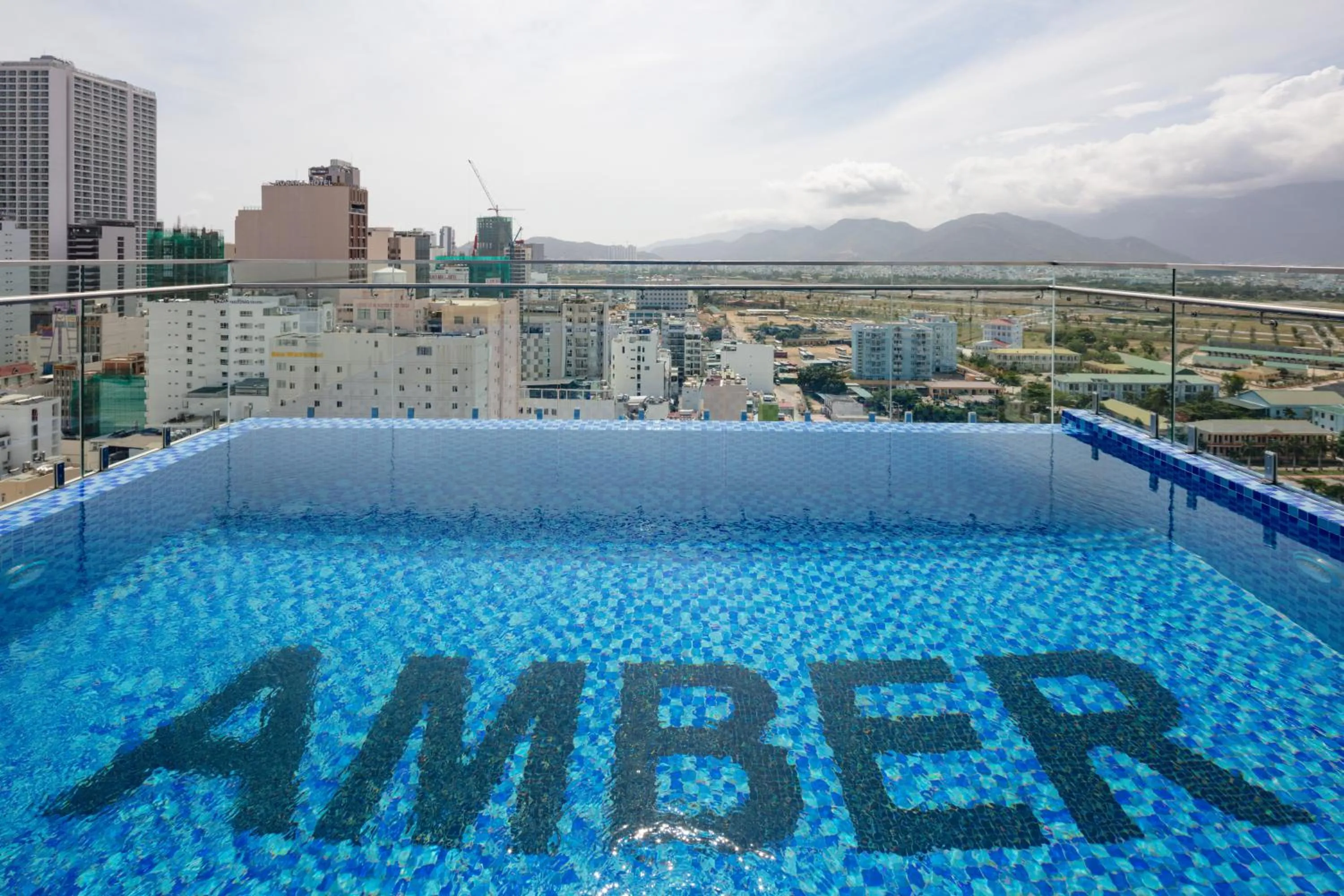 Pool view in Amber Hotel managed by HT
