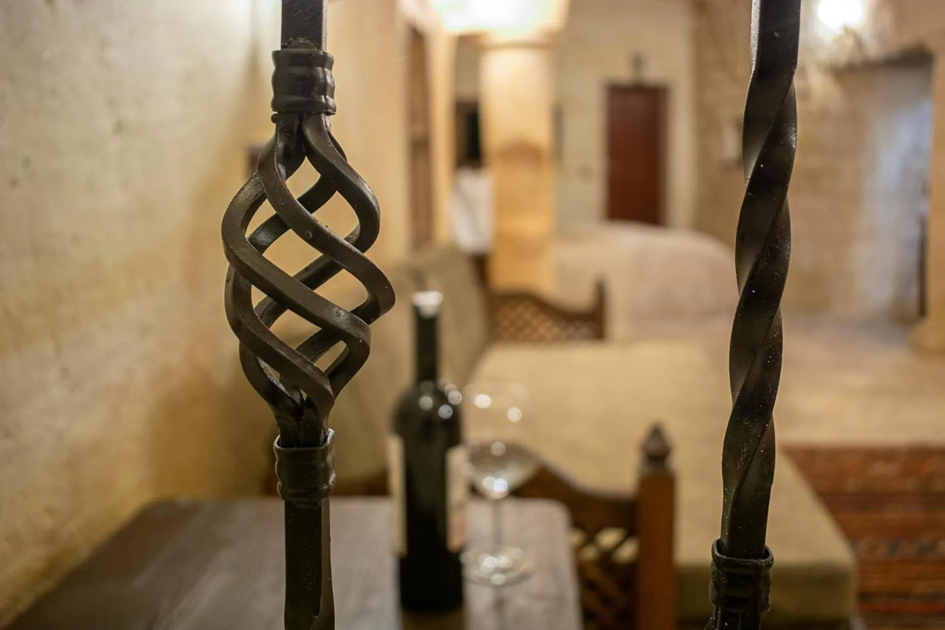 Decorative detail, Bed in Zeydem Suites