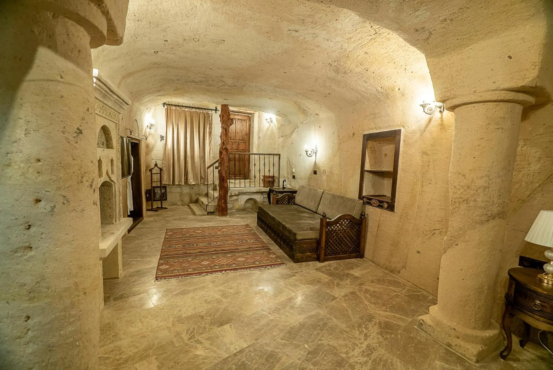 Seating area in Zeydem Suites