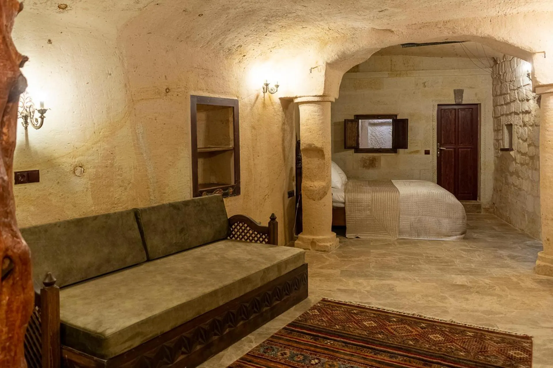 Seating area in Zeydem Suites