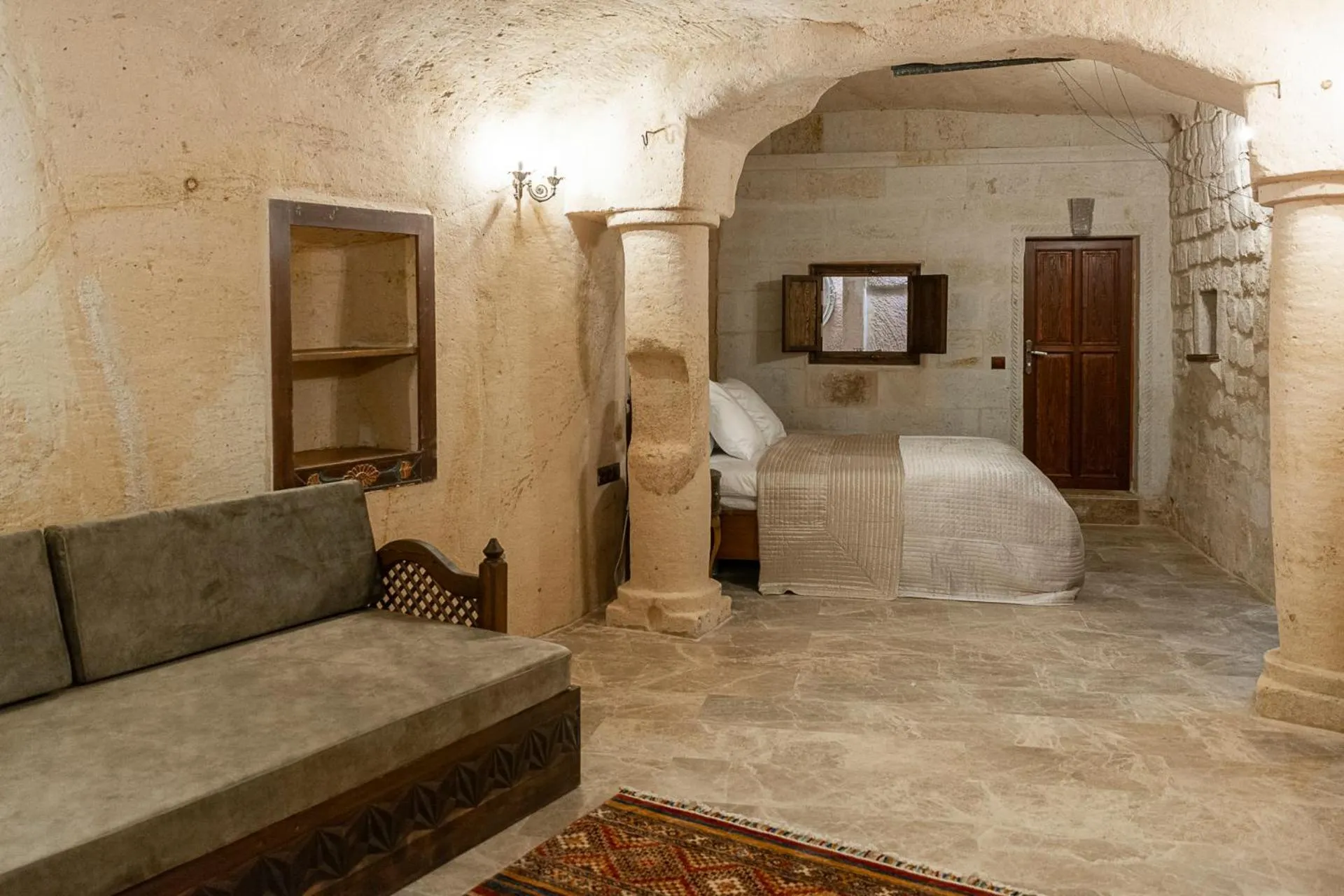 Seating area in Zeydem Suites