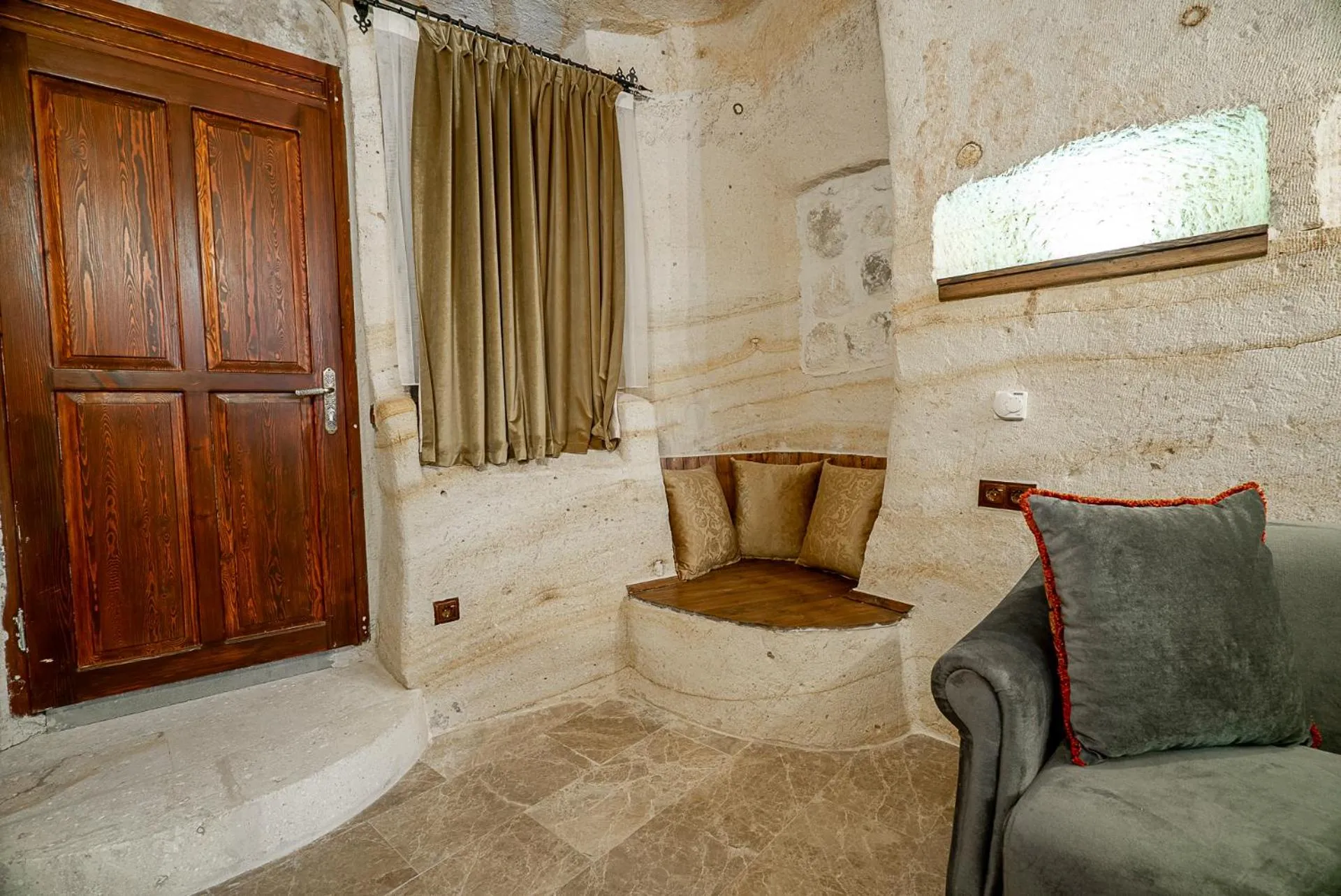 Seating area in Zeydem Suites