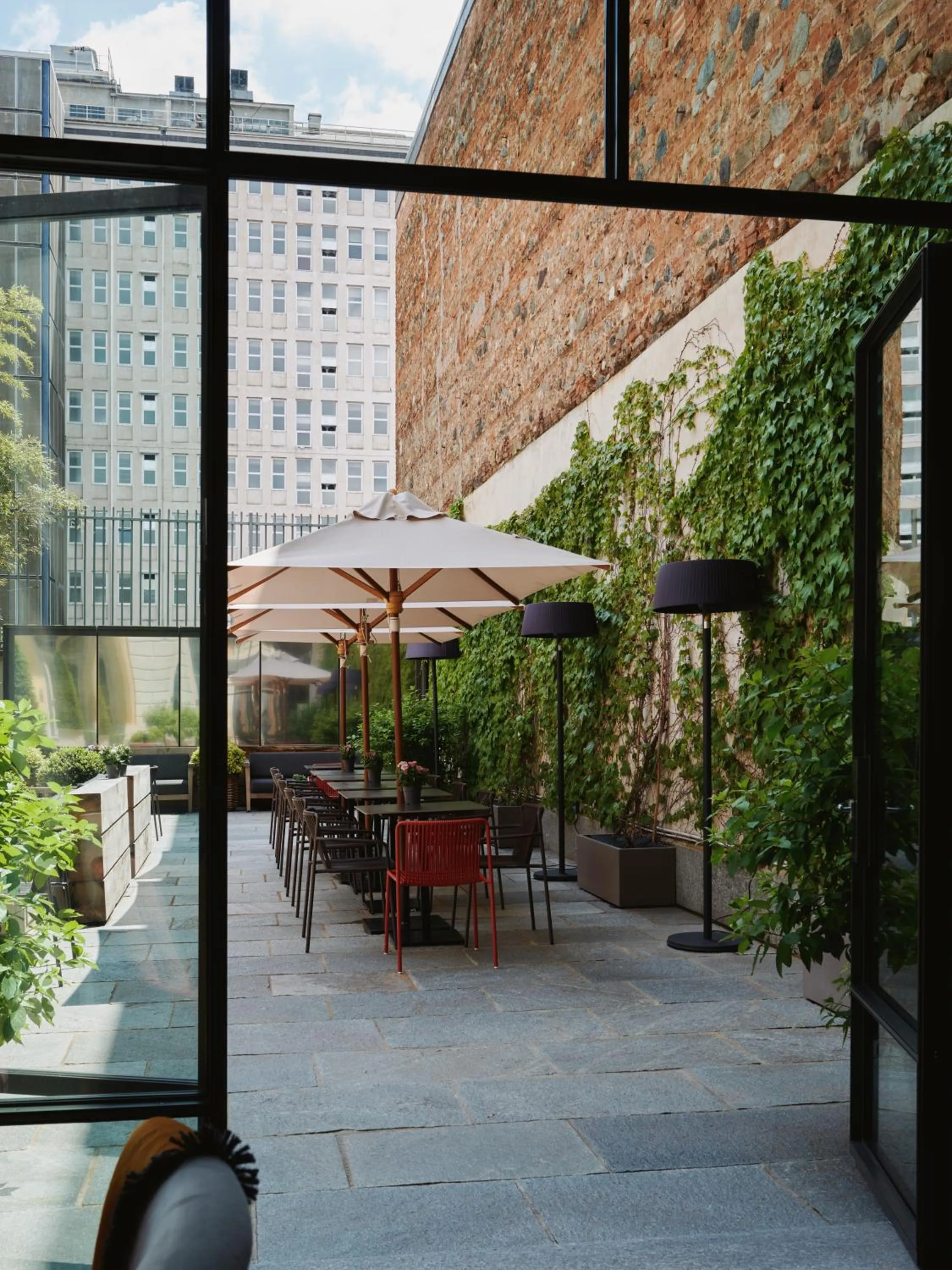 Inner courtyard view in Opera35 Boutique Hotel
