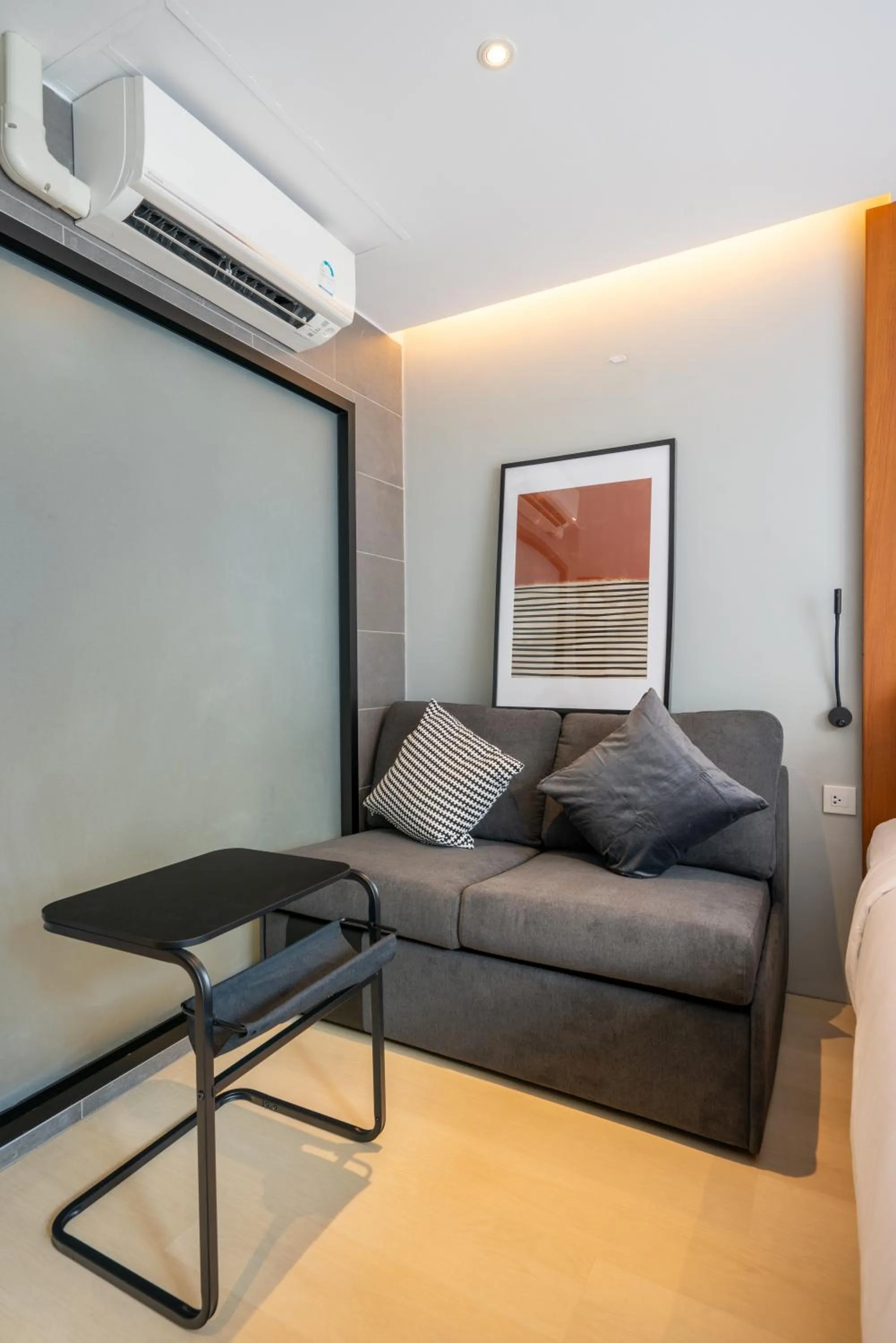 Seating area in Woodstory Boutique Hotel