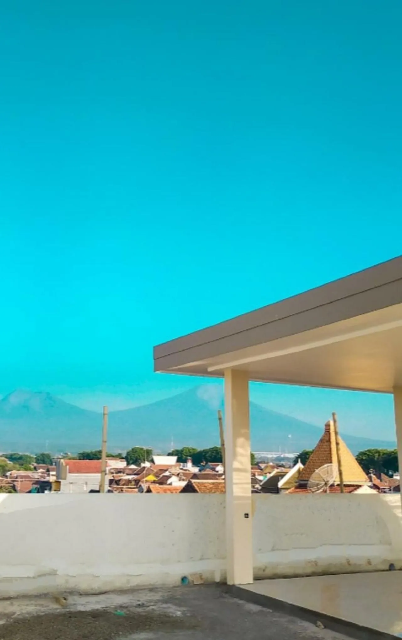 Mountain view in Bluefire Homestay Syariah