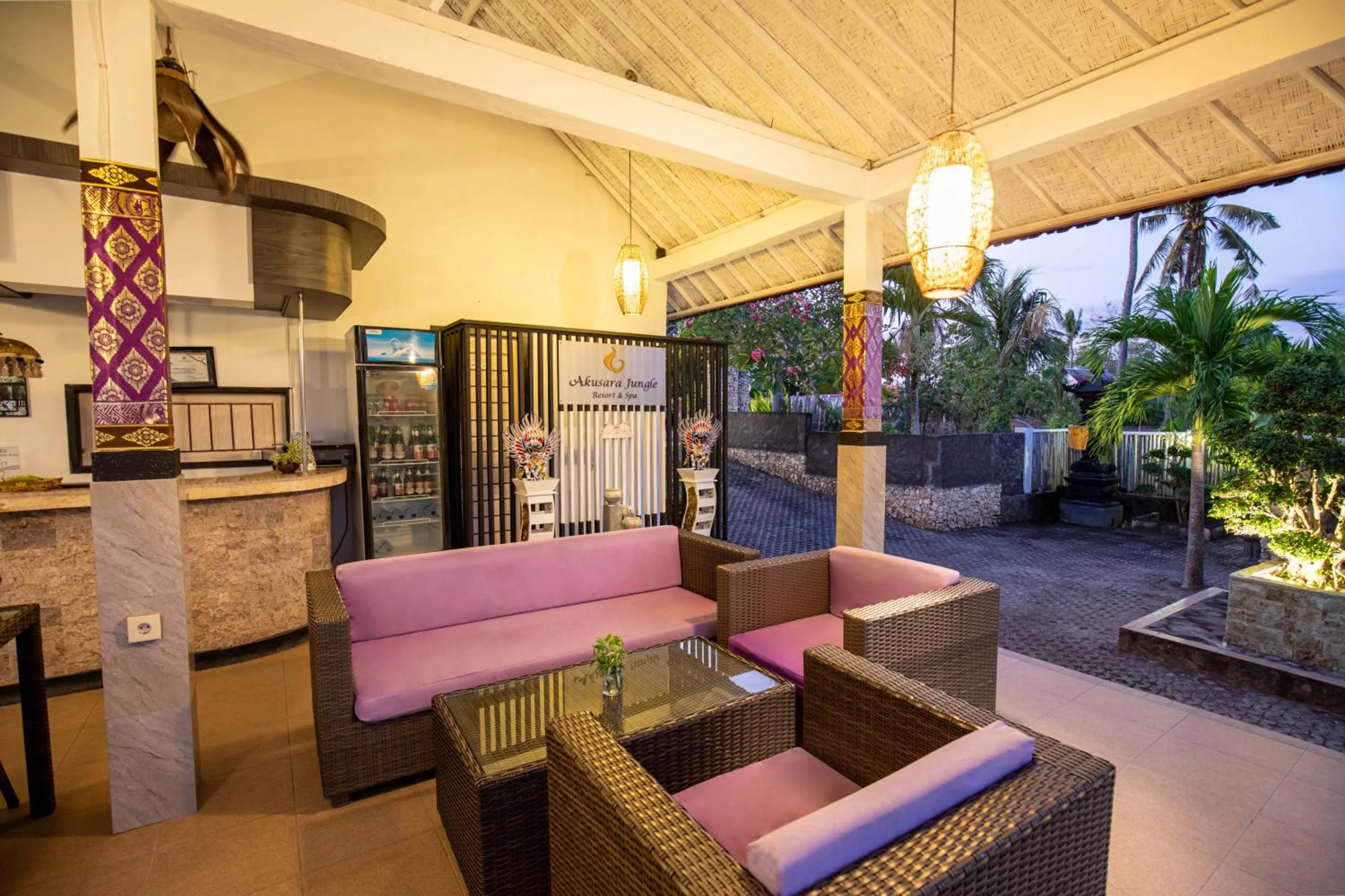 Lobby or reception in Akusara Jungle Resort And Spa