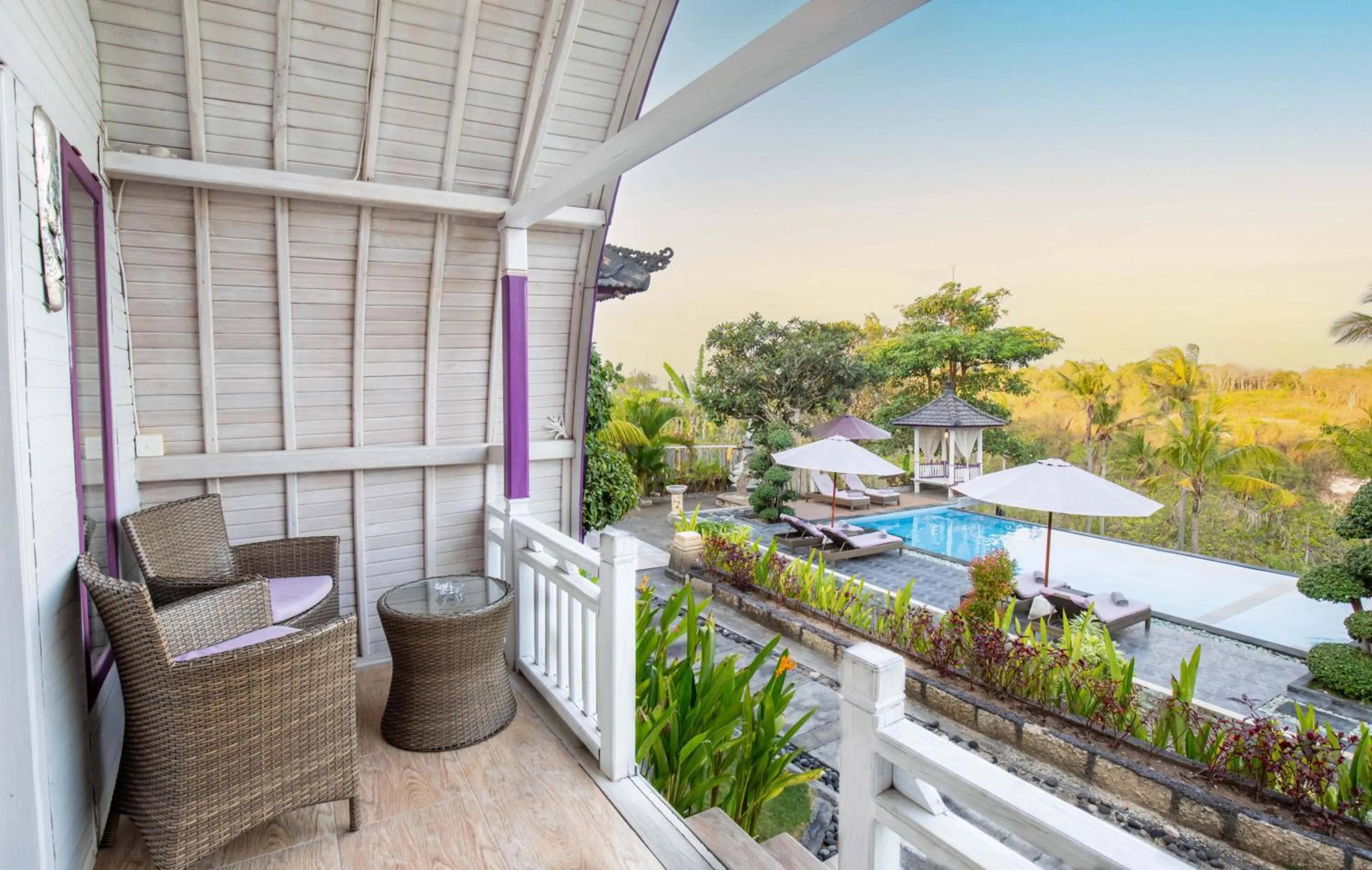 Balcony/Terrace in Akusara Jungle Resort And Spa