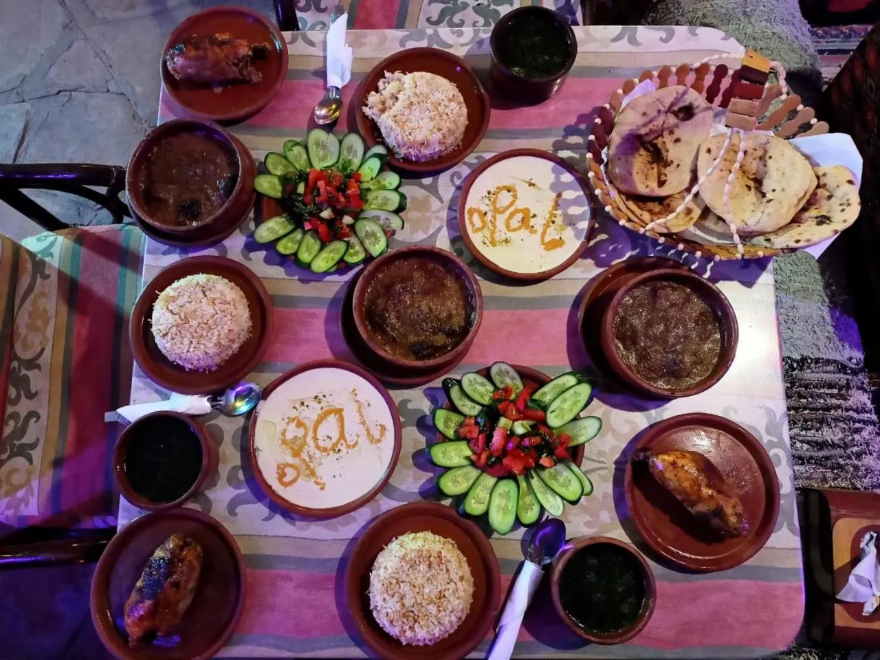 Food and drinks in Opal privat nubian hotel