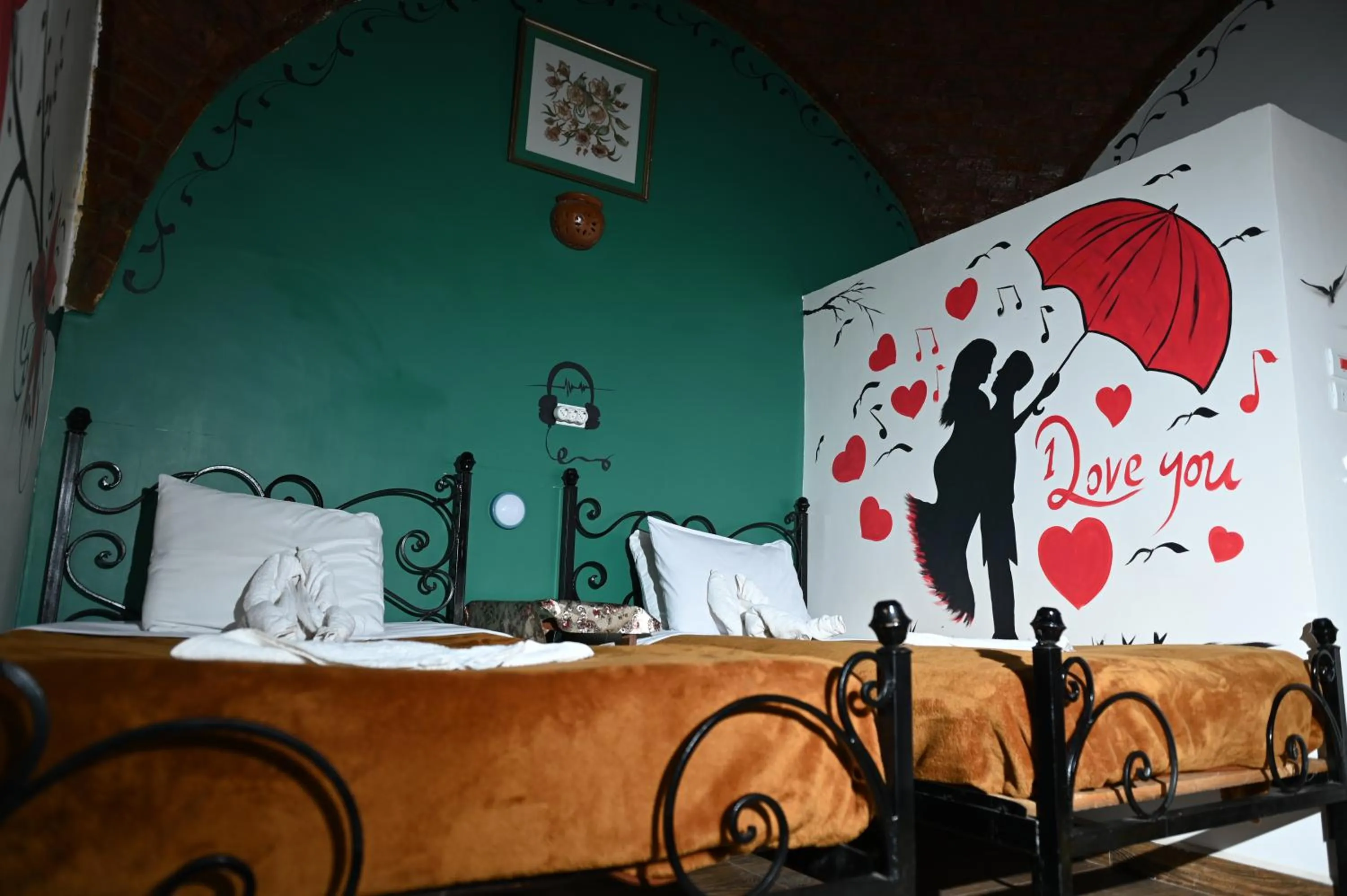 Bedroom, Bed in Opal privat nubian hotel