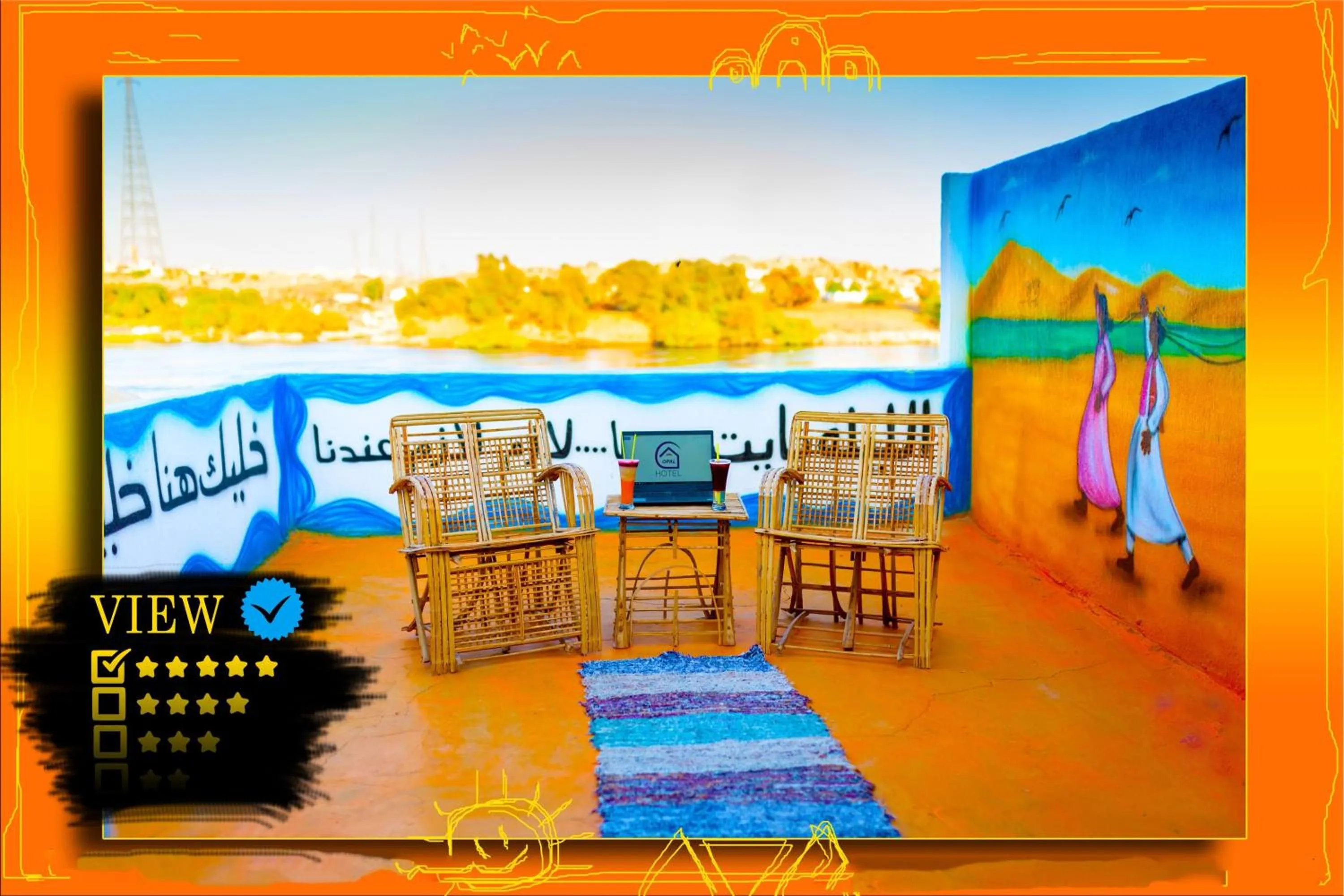 River view in Opal privat nubian hotel