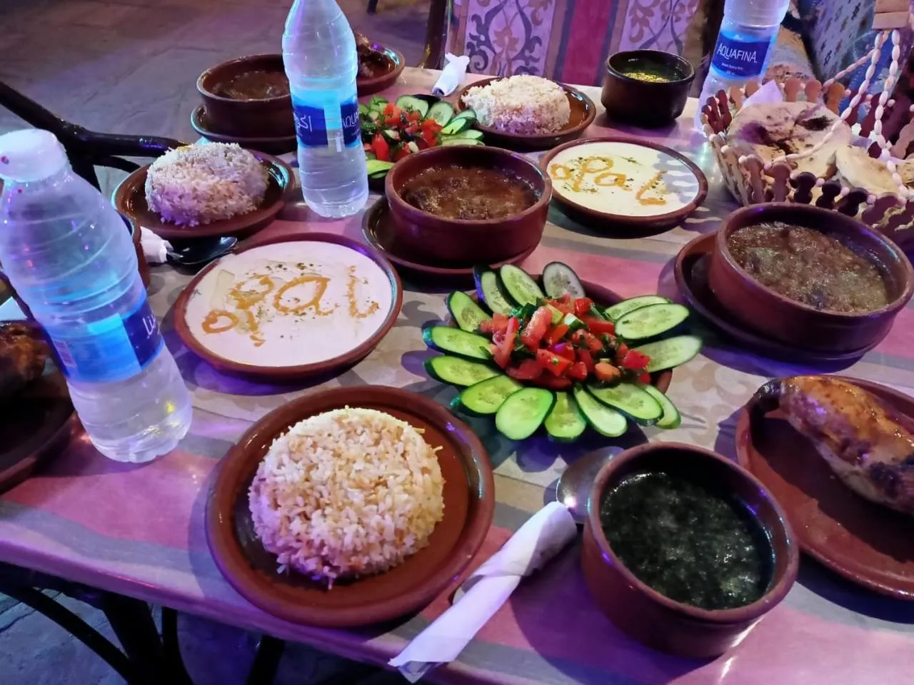 Food and drinks in Opal privat nubian hotel