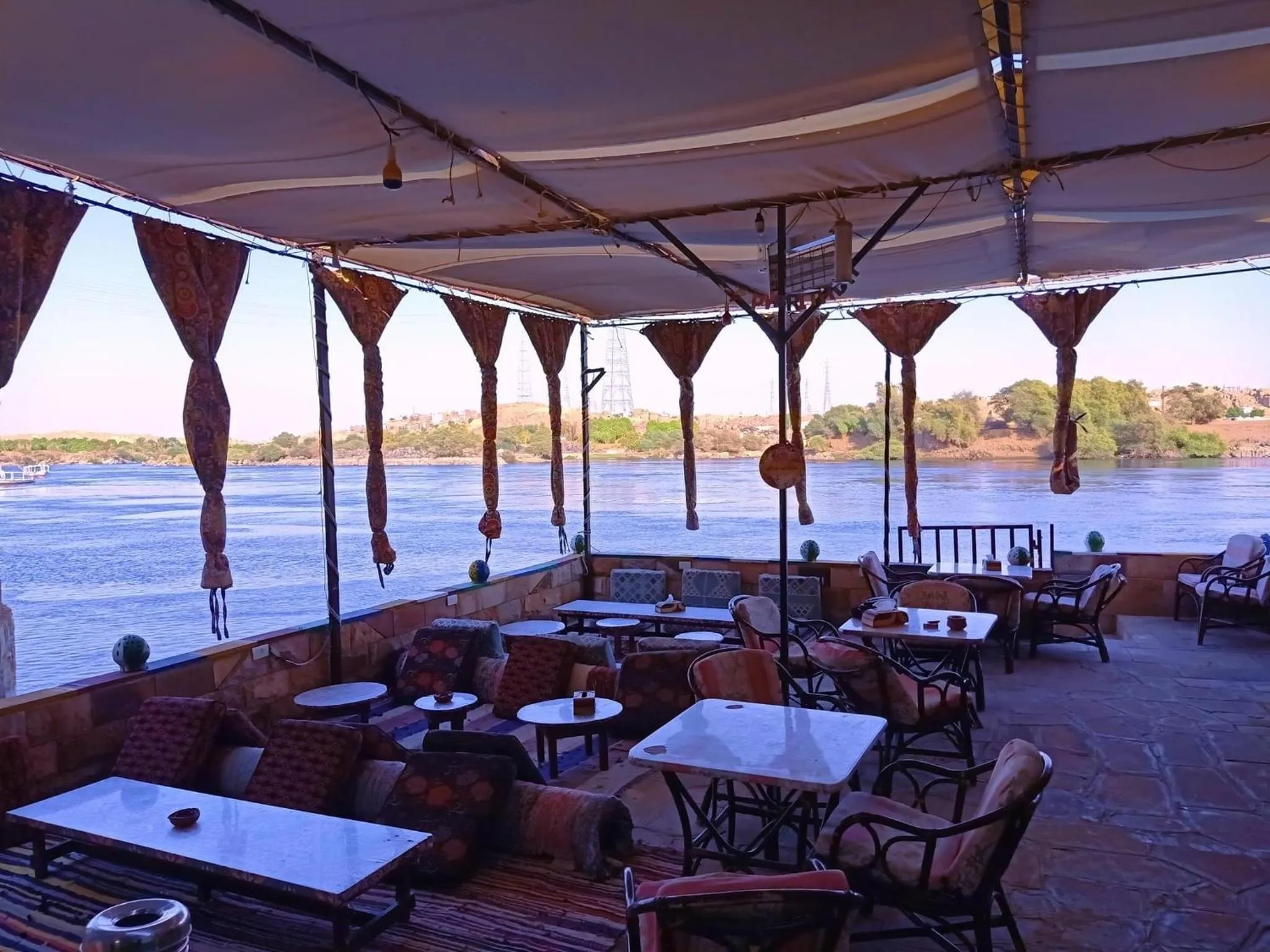 Seating area in Opal privat nubian hotel