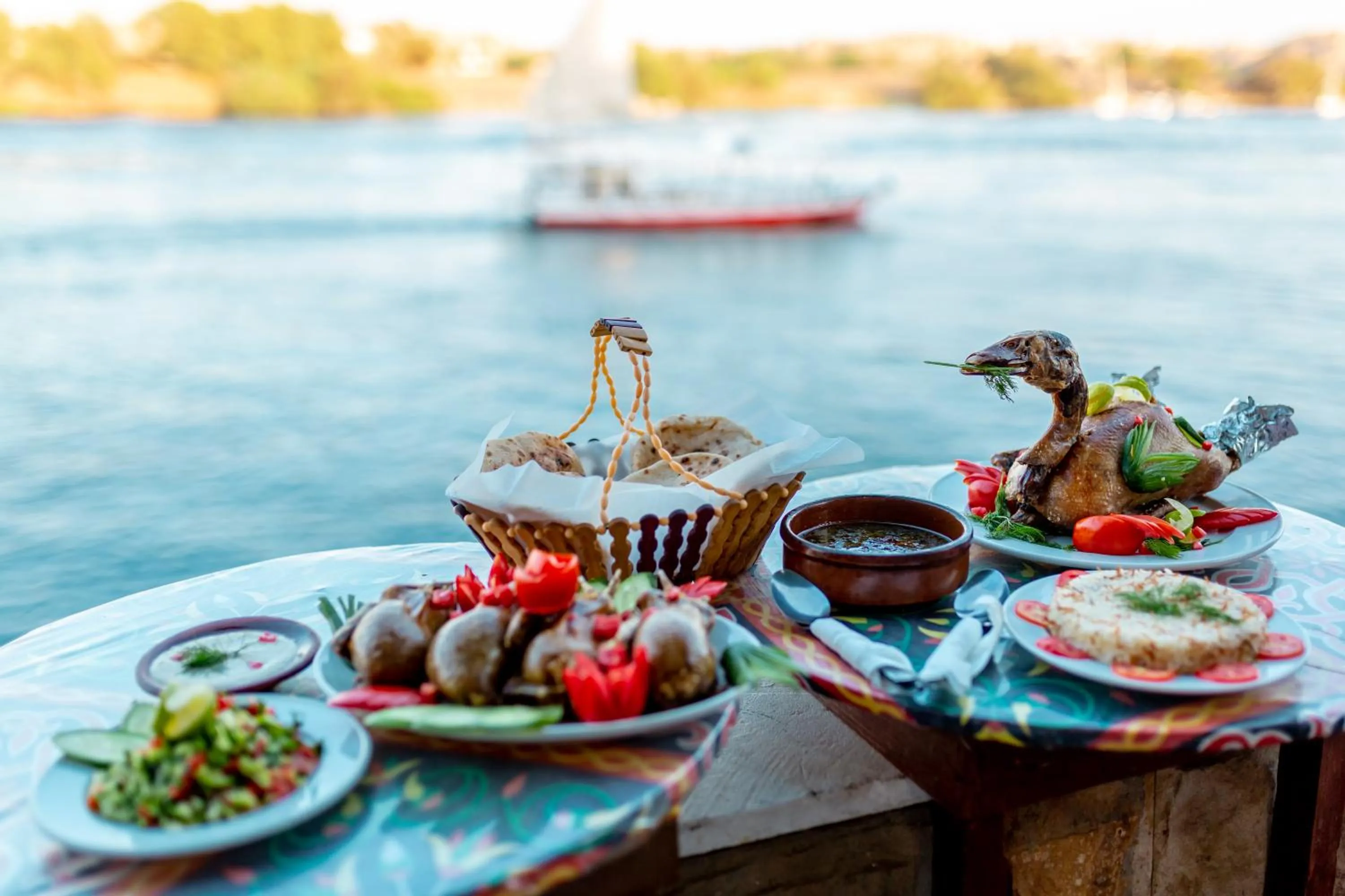 Food and drinks in Opal privat nubian hotel