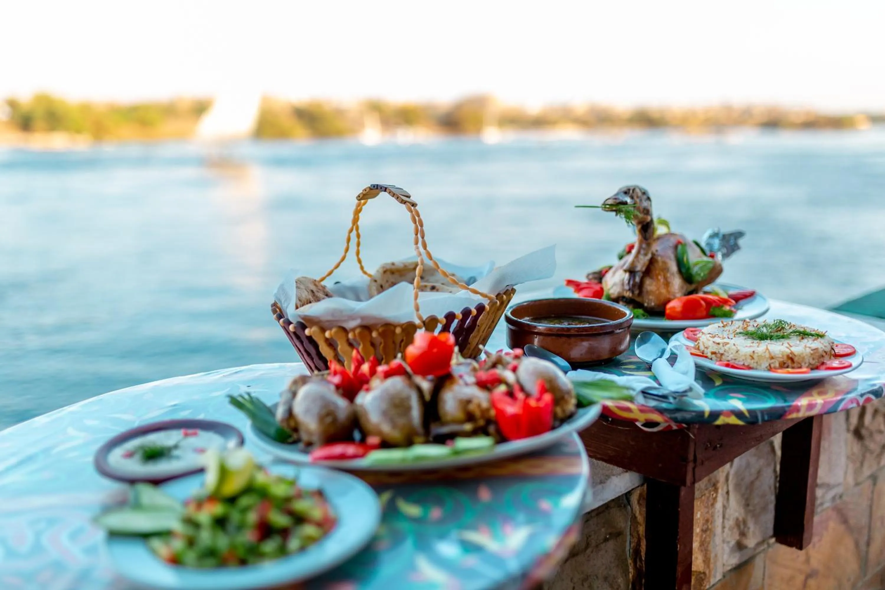 Food and drinks in Opal privat nubian hotel