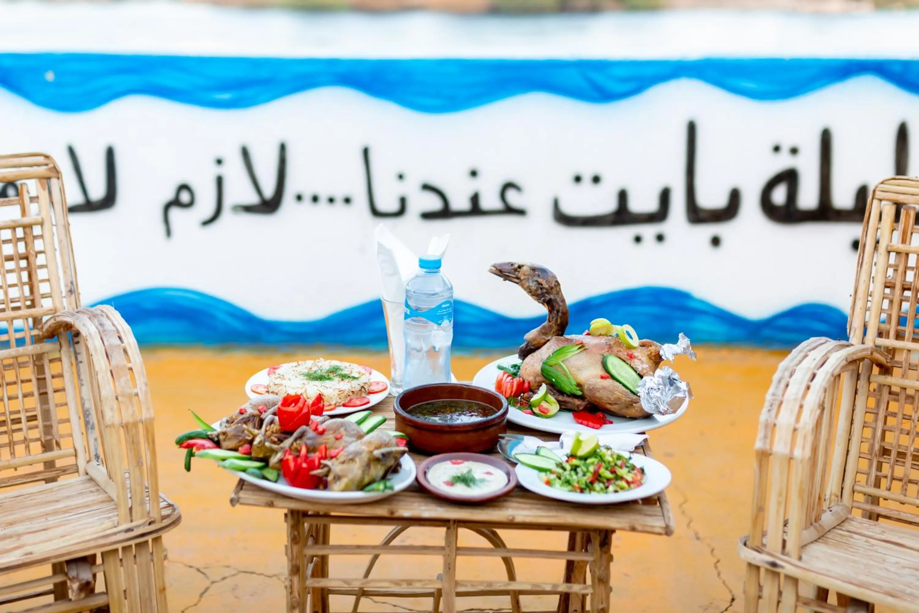 Food and drinks in Opal privat nubian hotel