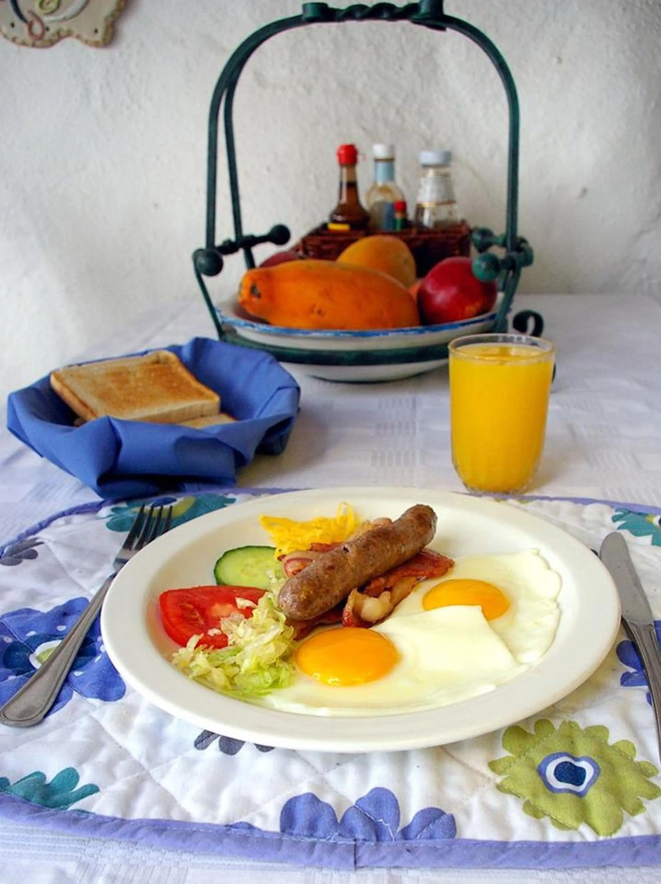 Food close-up in Athenian Villa