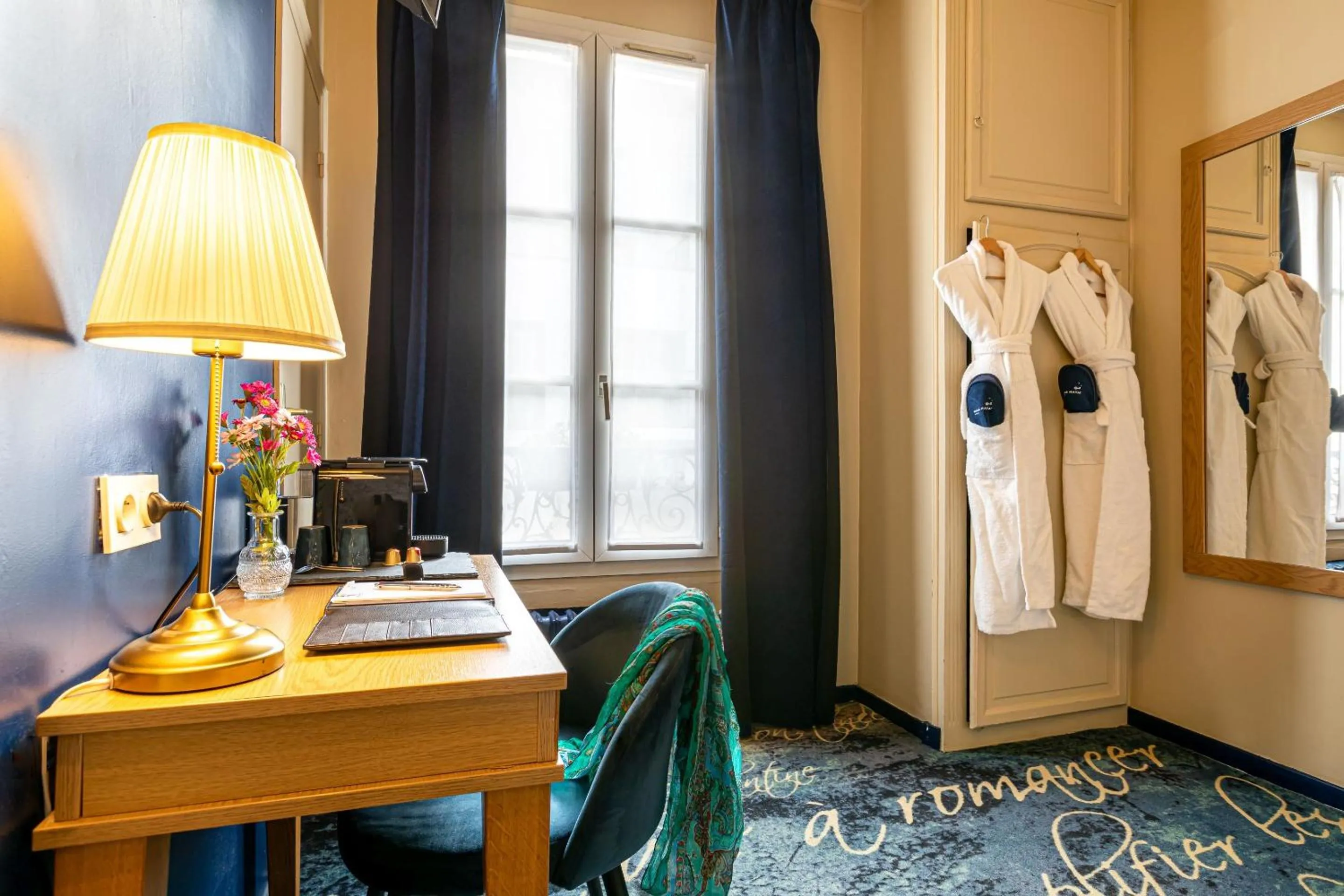 Coffee/tea facilities in Hotel Romance Malesherbes by Patrick Hayat