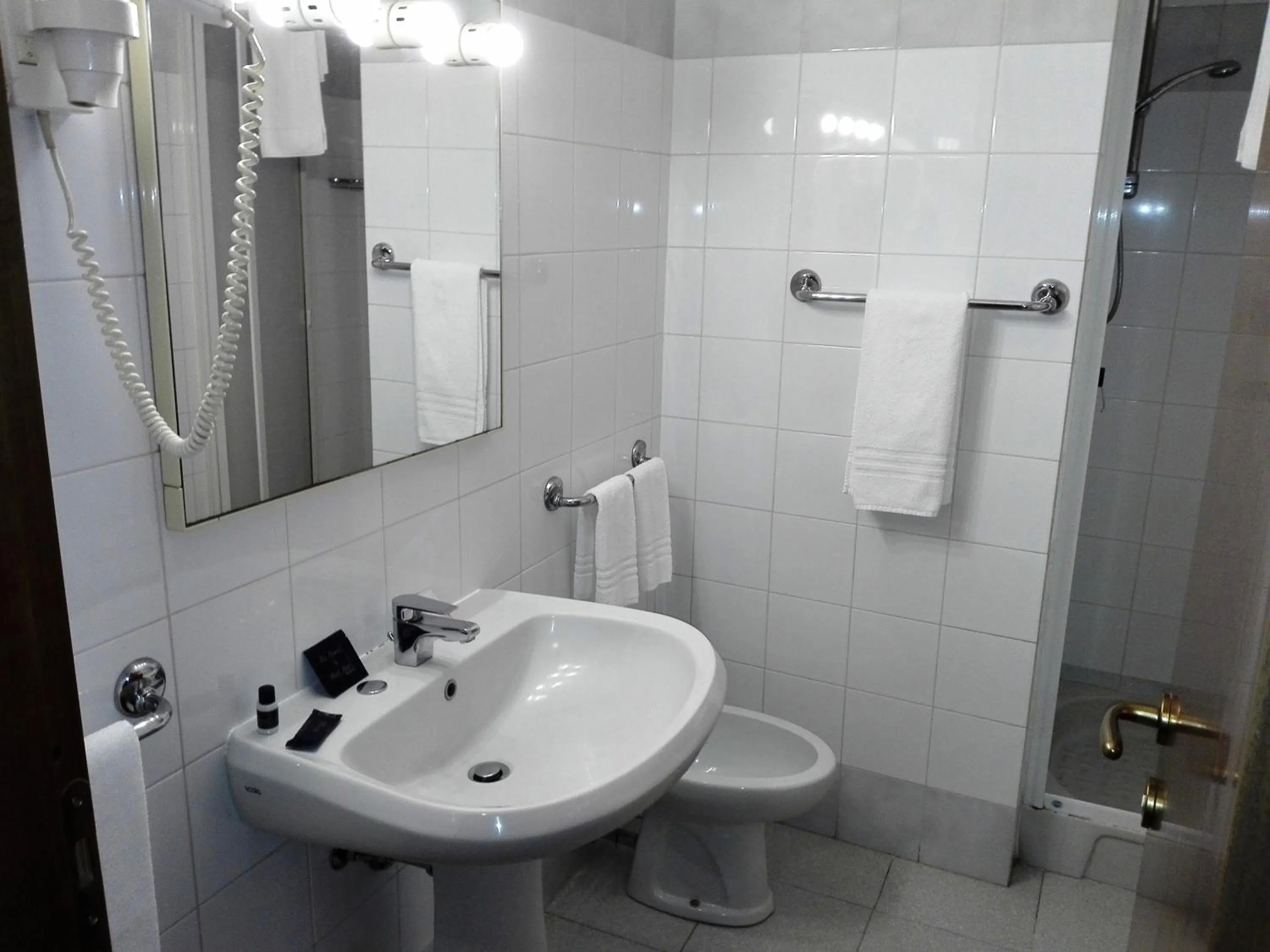 Shower in Hotel Motel Est