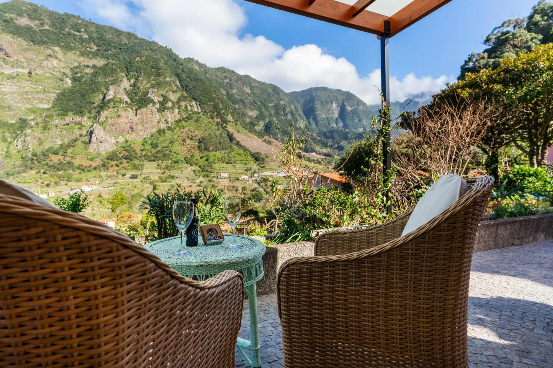Patio in Madeira Surf Lodge