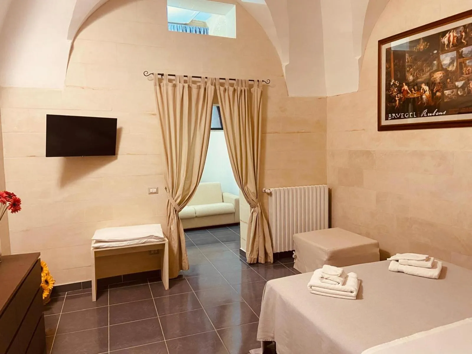 View (from property/room), Bed in Dimore di Lecce - La Corte