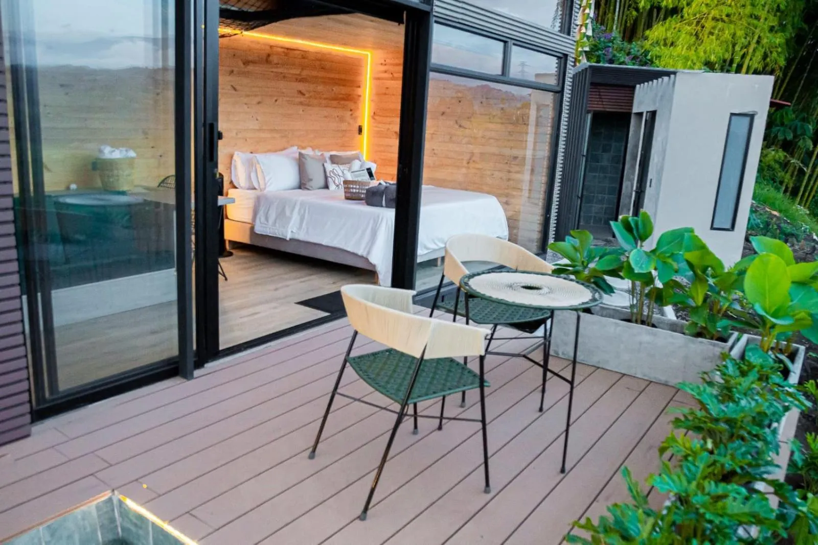 Bed in Ecohotel Monte Tierra Habitaciones y Glamping