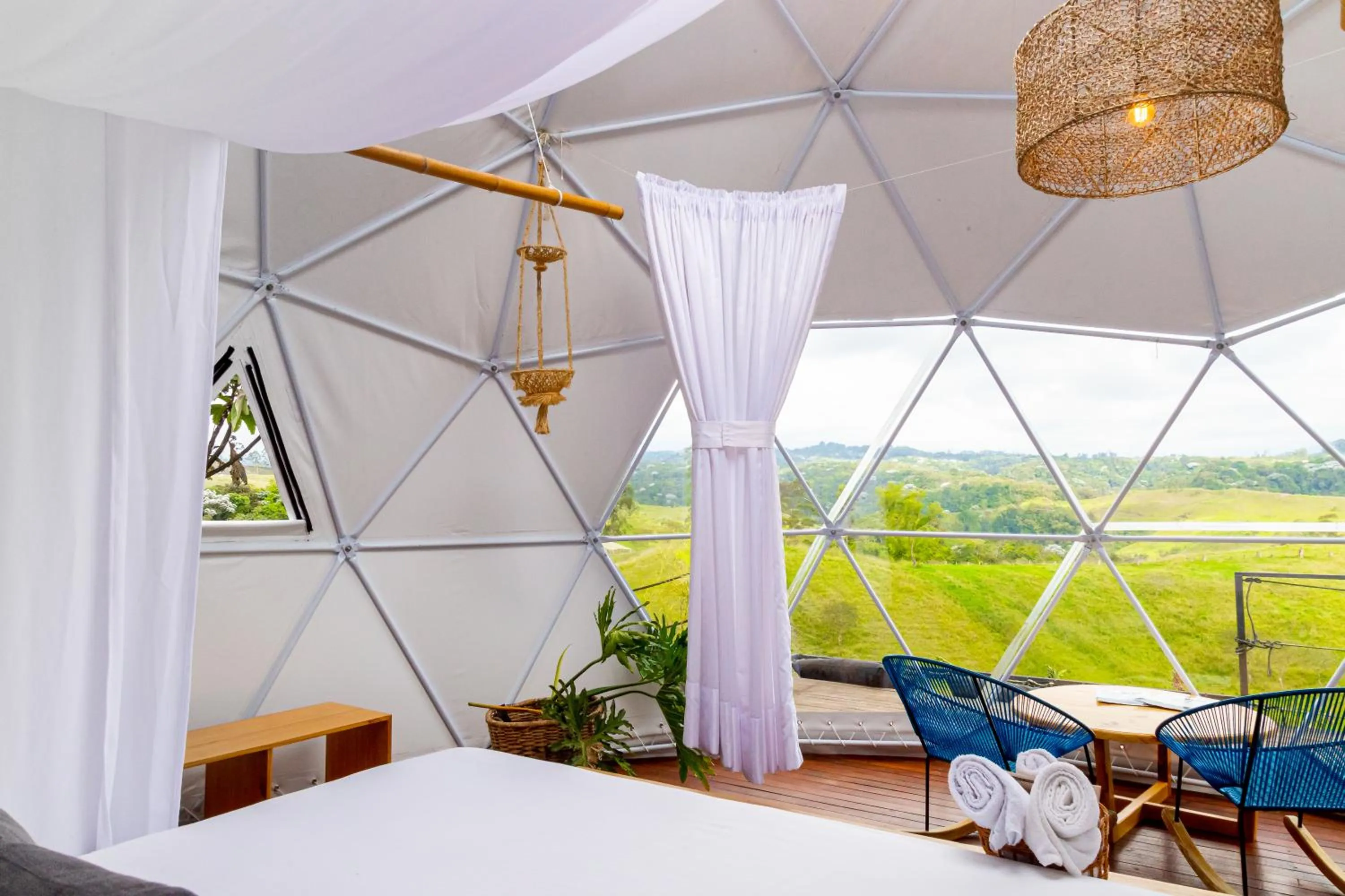 Bed in Ecohotel Monte Tierra Habitaciones y Glamping