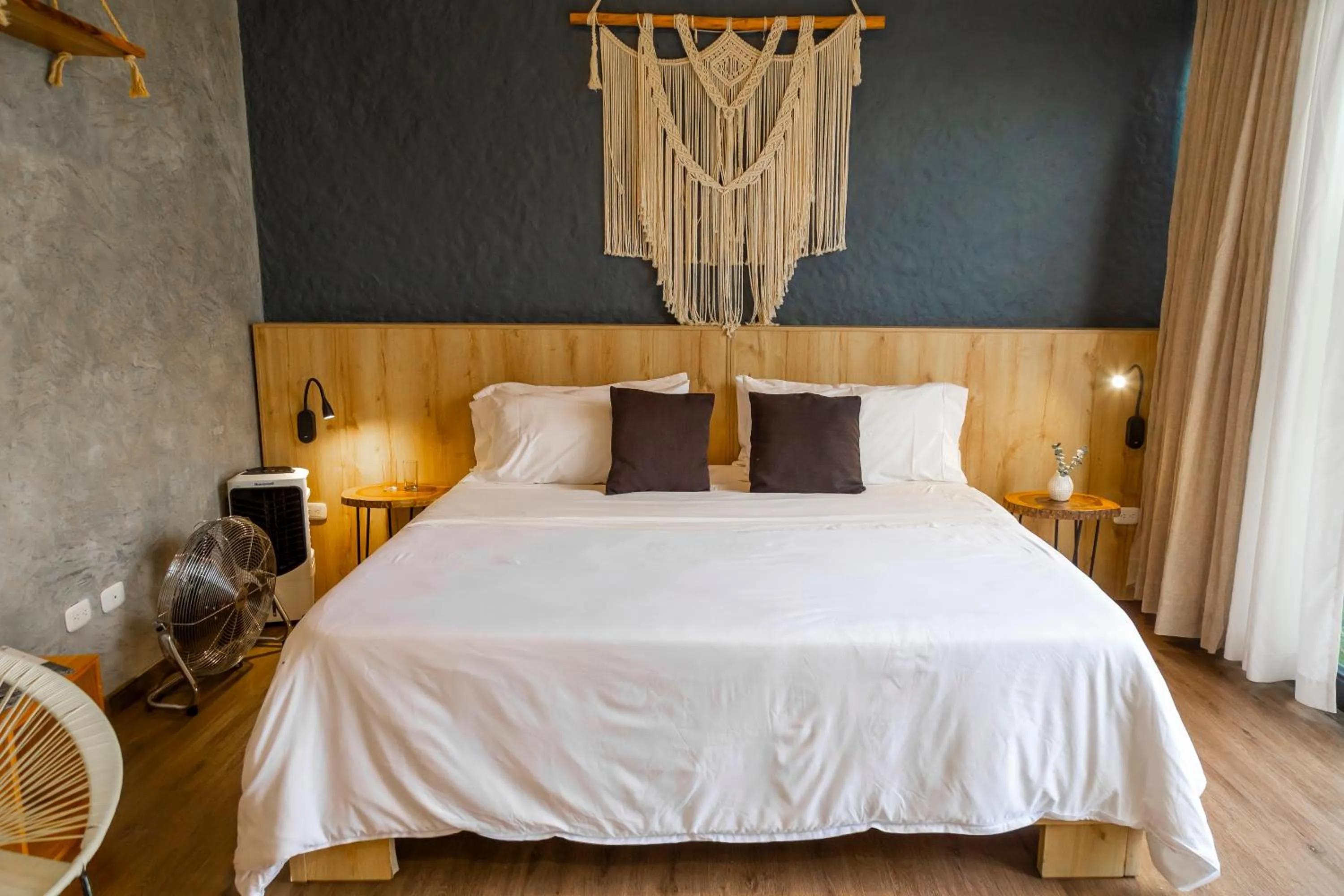 Bed in Ecohotel Monte Tierra Habitaciones y Glamping
