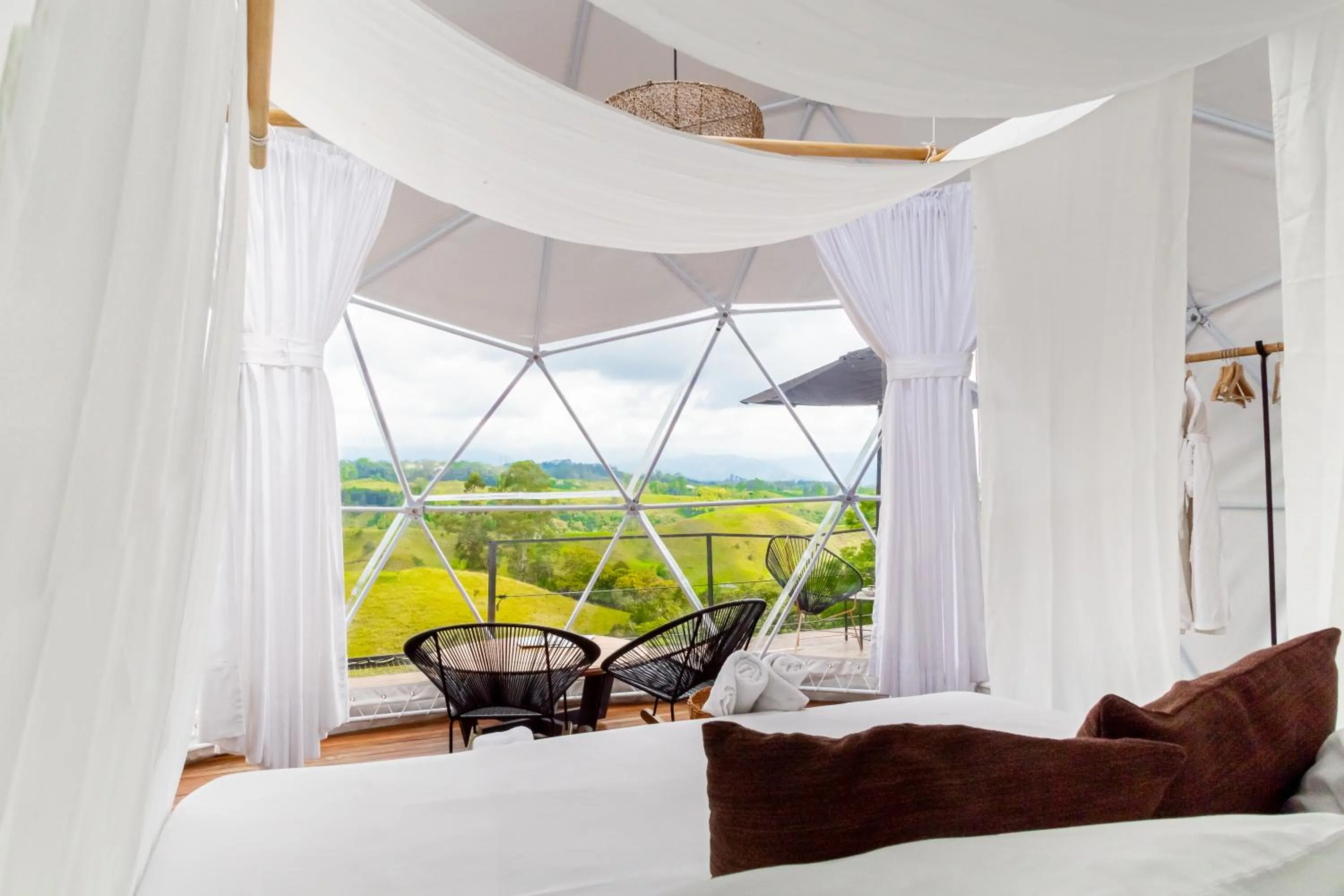 Bed in Ecohotel Monte Tierra Habitaciones y Glamping