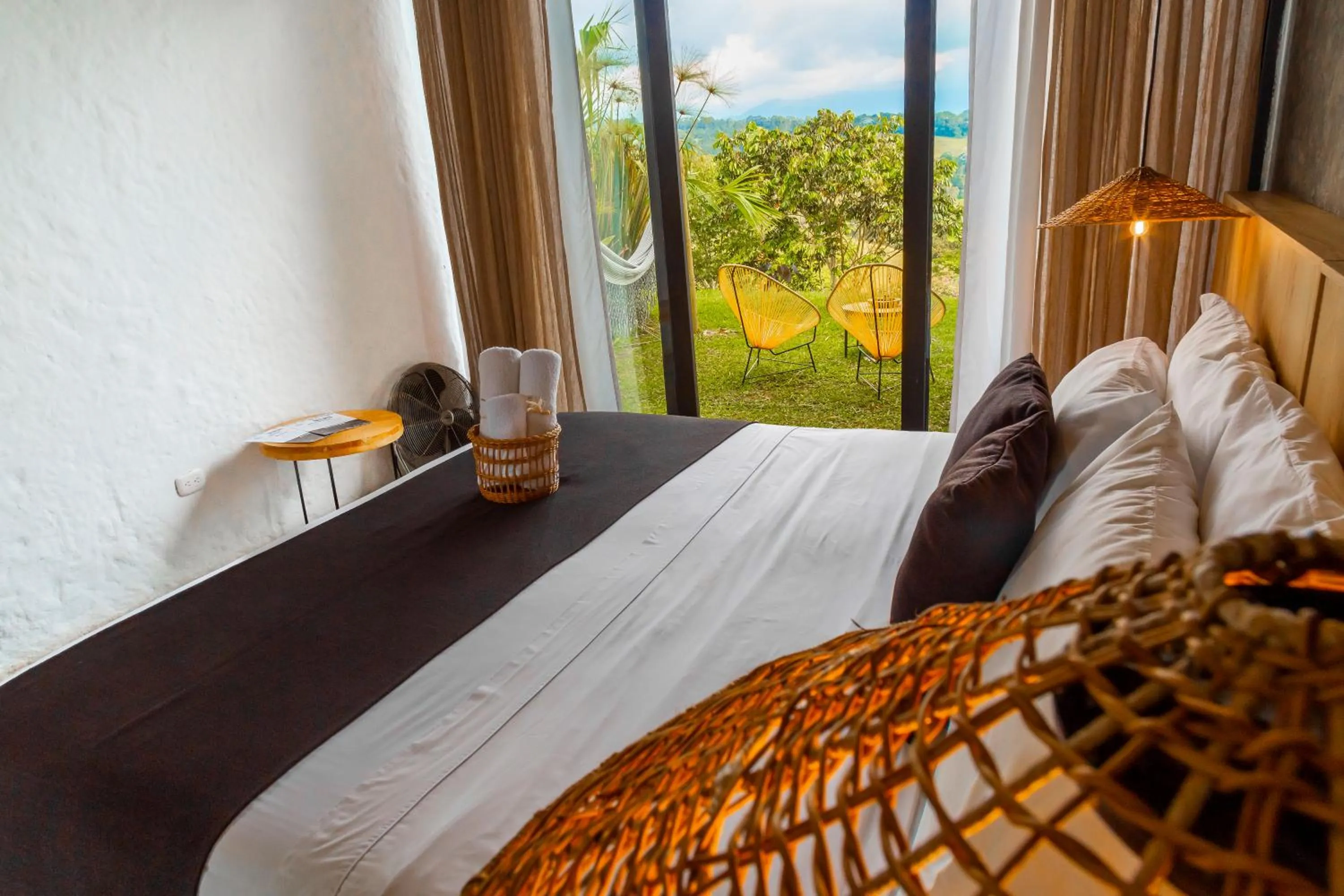 Bed in Ecohotel Monte Tierra Habitaciones y Glamping