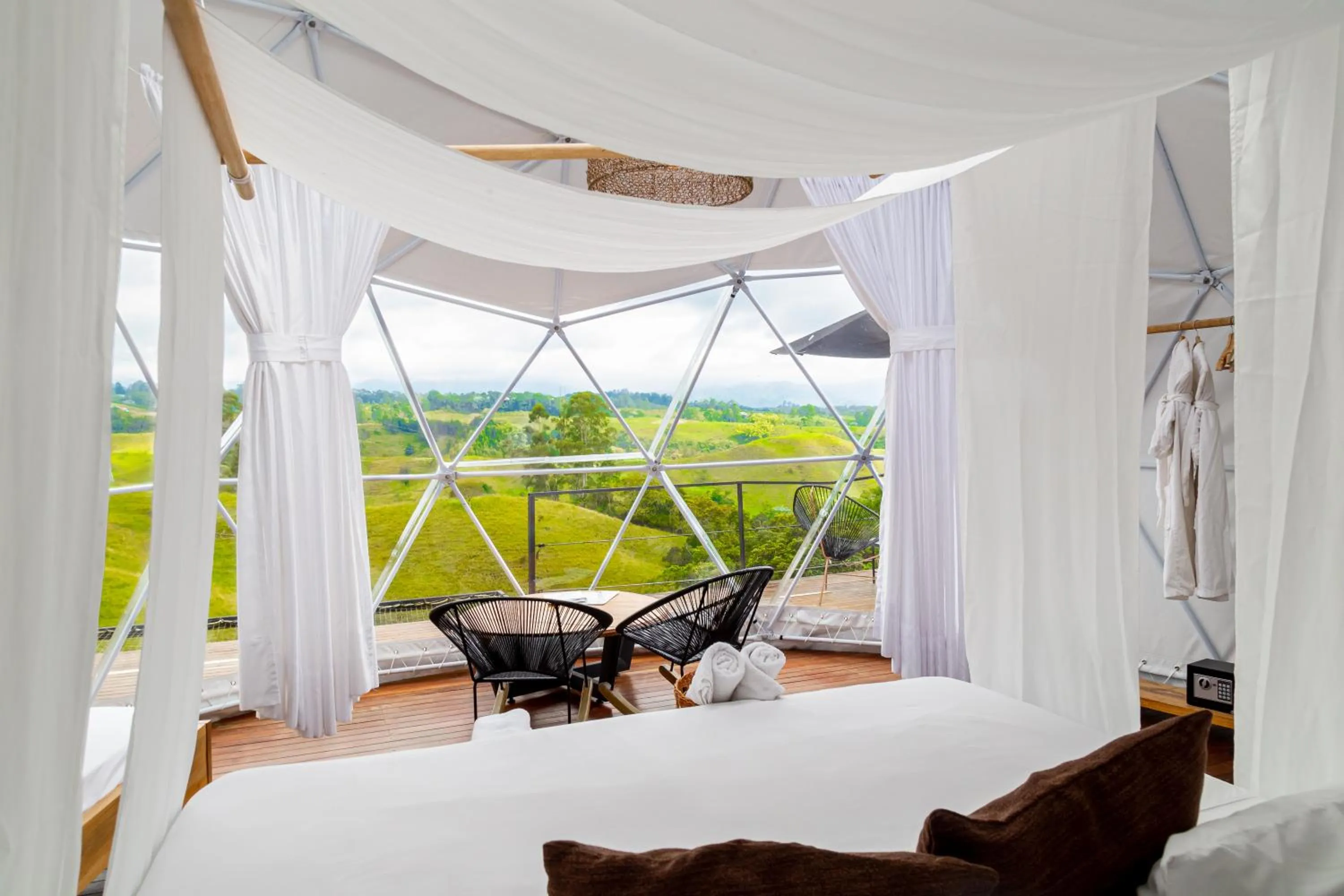 Bed in Ecohotel Monte Tierra Habitaciones y Glamping