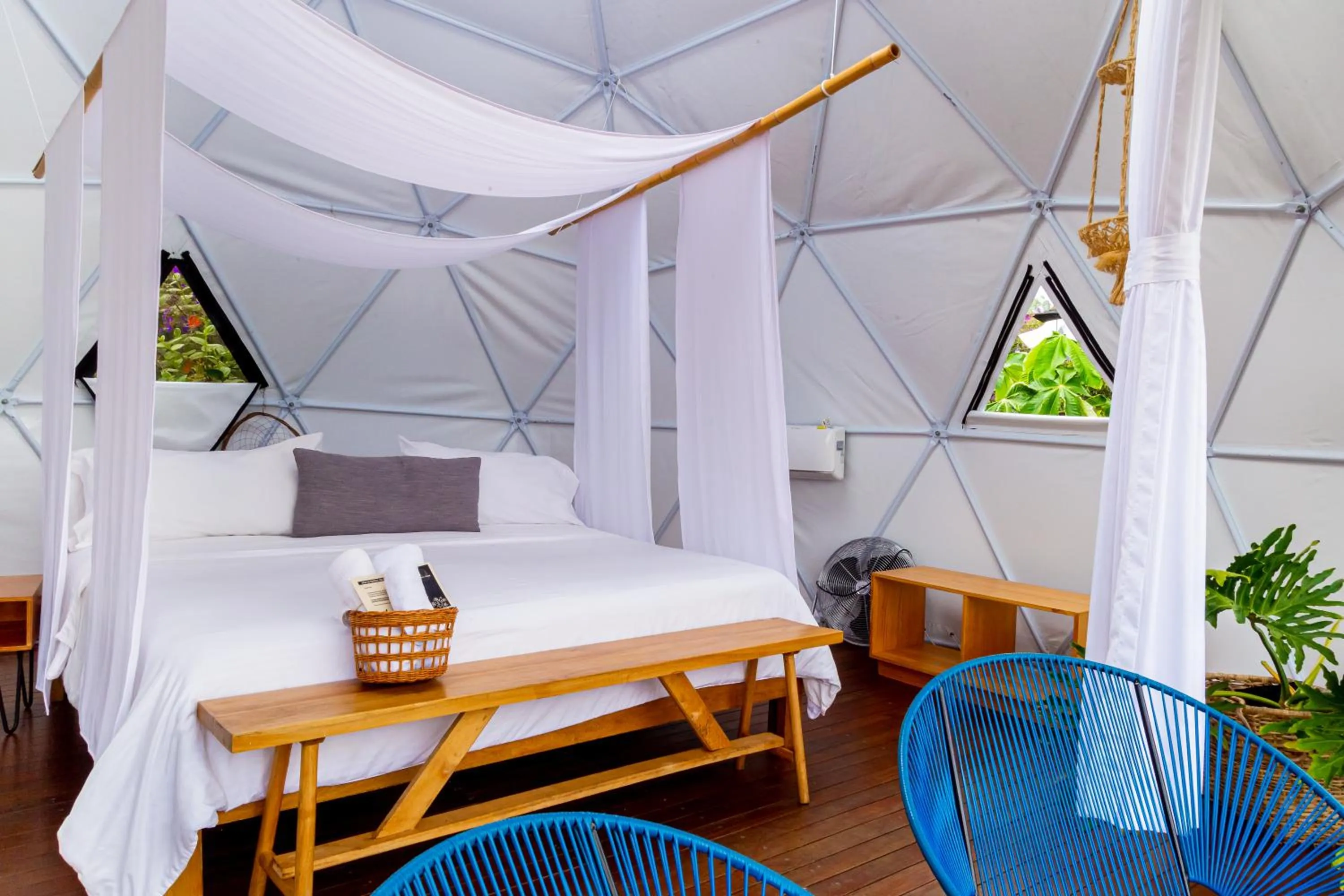 Bed in Ecohotel Monte Tierra Habitaciones y Glamping