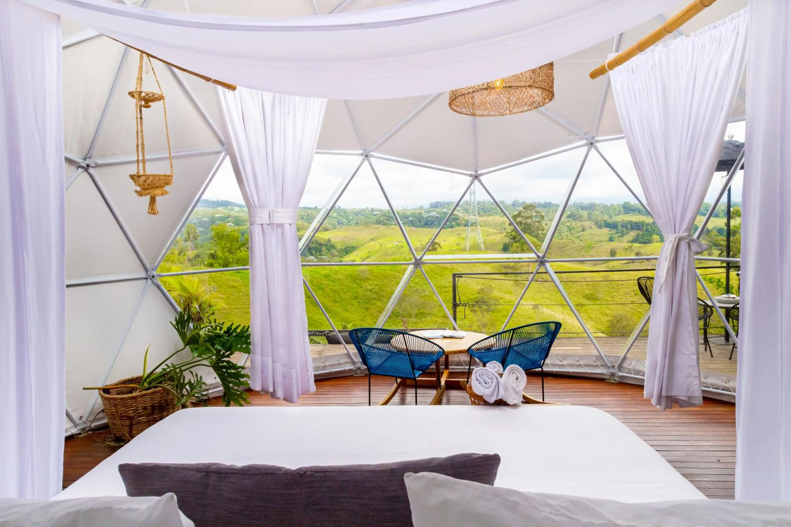 Bed in Ecohotel Monte Tierra Habitaciones y Glamping