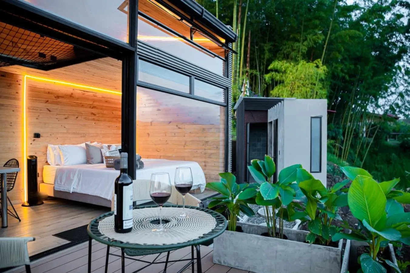 Bed in Ecohotel Monte Tierra Habitaciones y Glamping