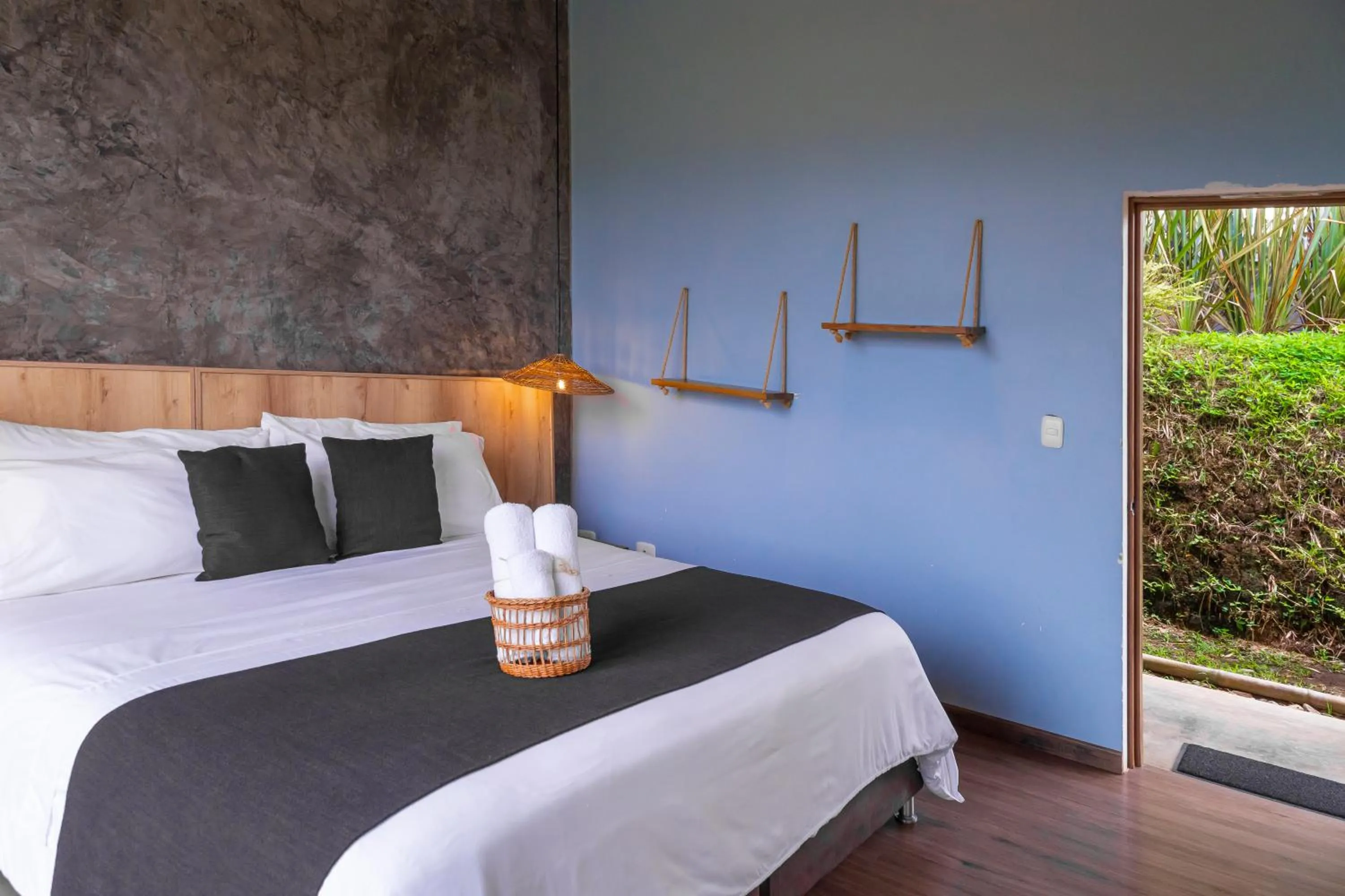 Bed in Ecohotel Monte Tierra Habitaciones y Glamping