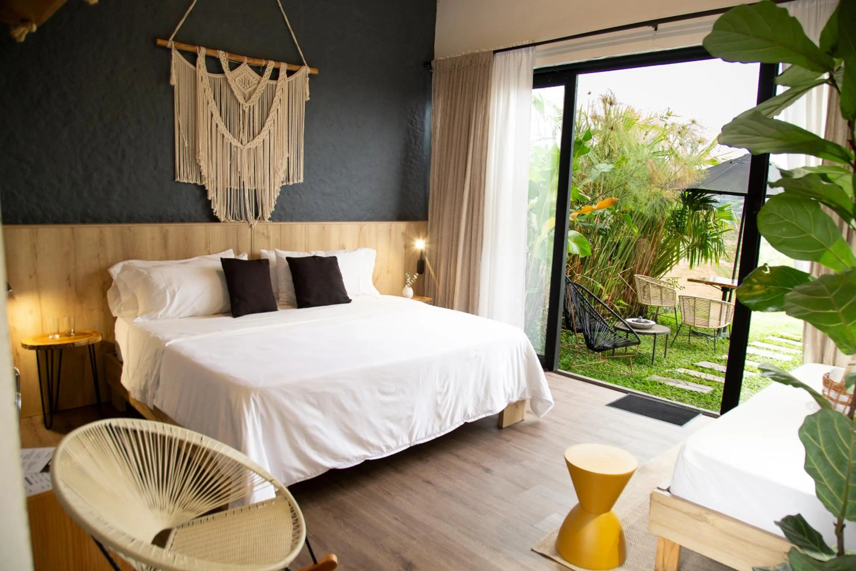 Bed in Ecohotel Monte Tierra Habitaciones y Glamping