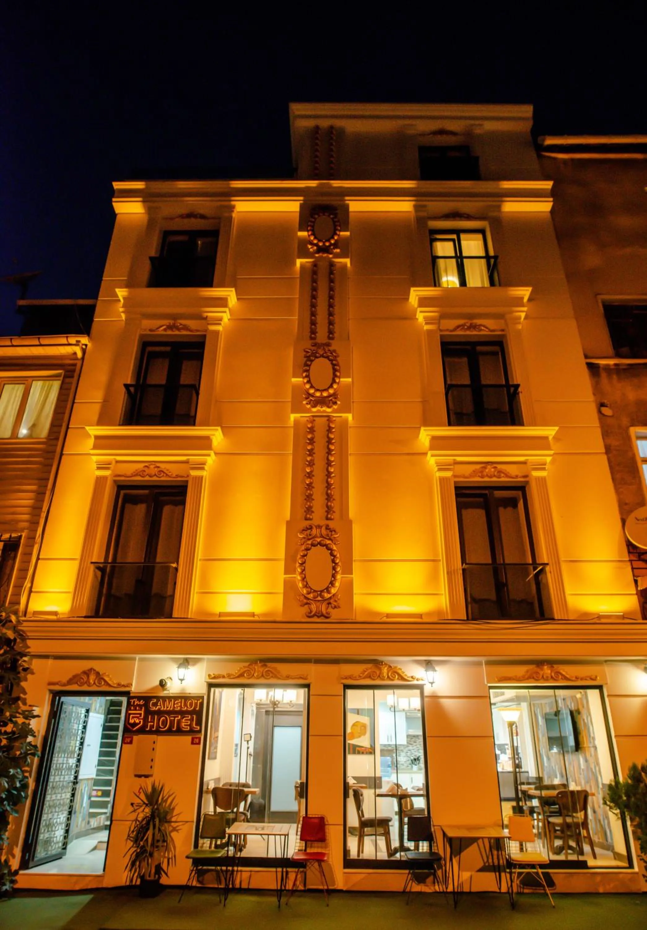 Facade/entrance in The Camelot Hotel