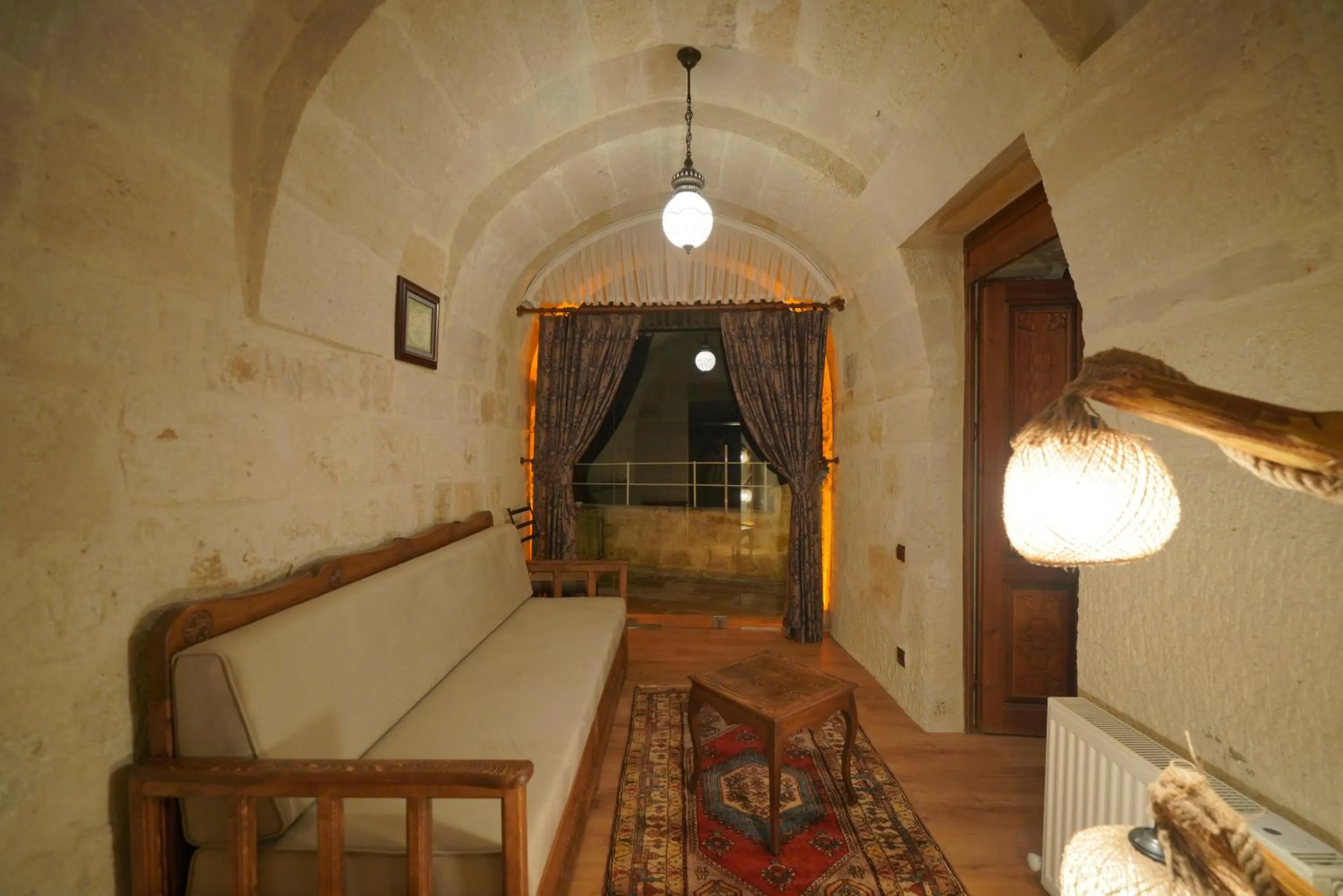 Seating area in Fairyland Cave Hotel