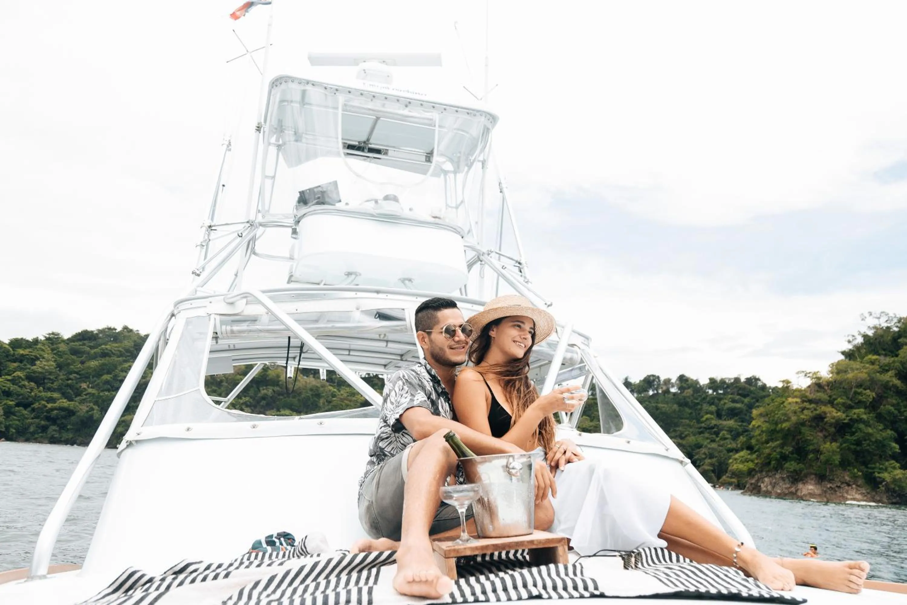 People in Igloo Beach Lodge