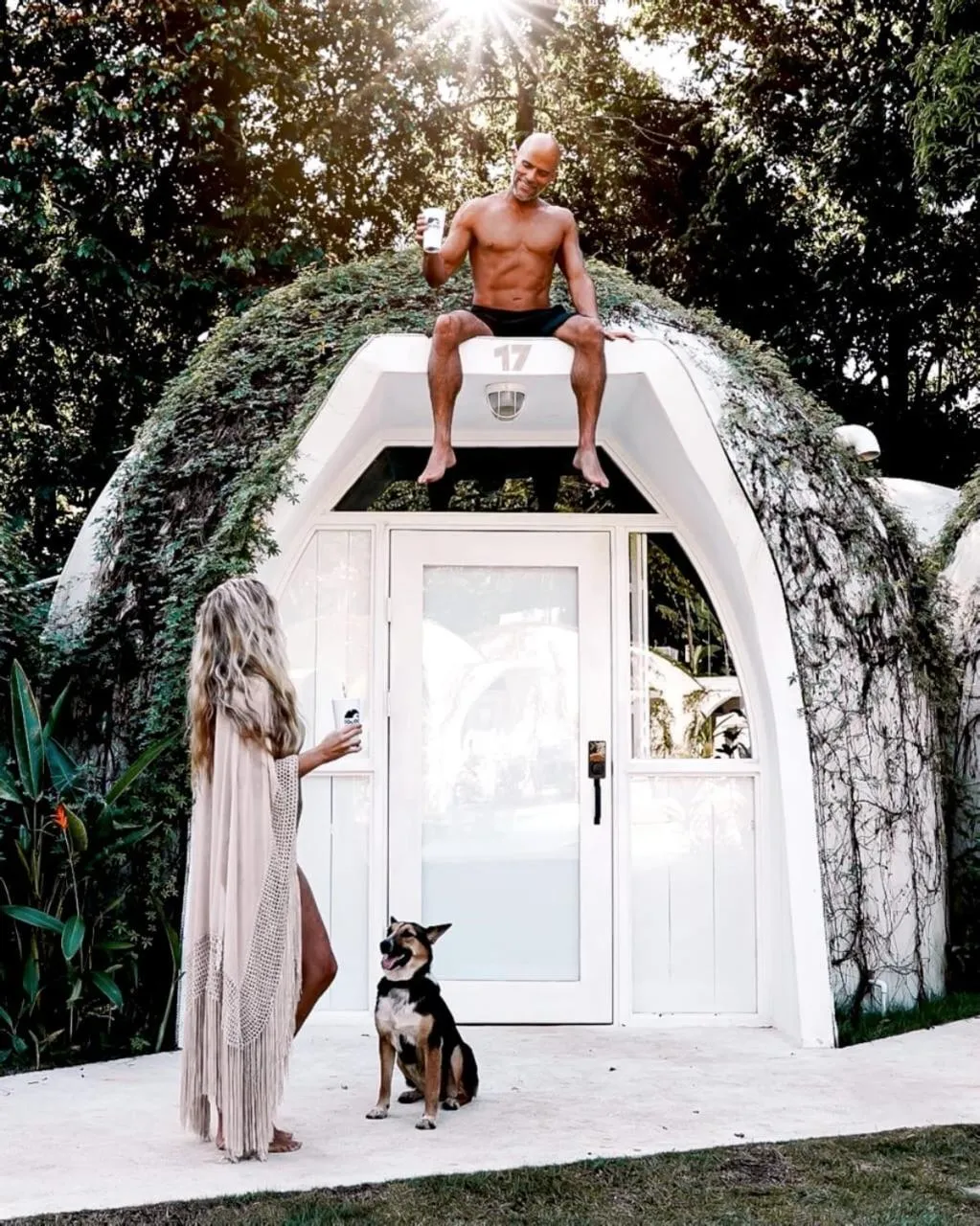 Garden in Igloo Beach Lodge