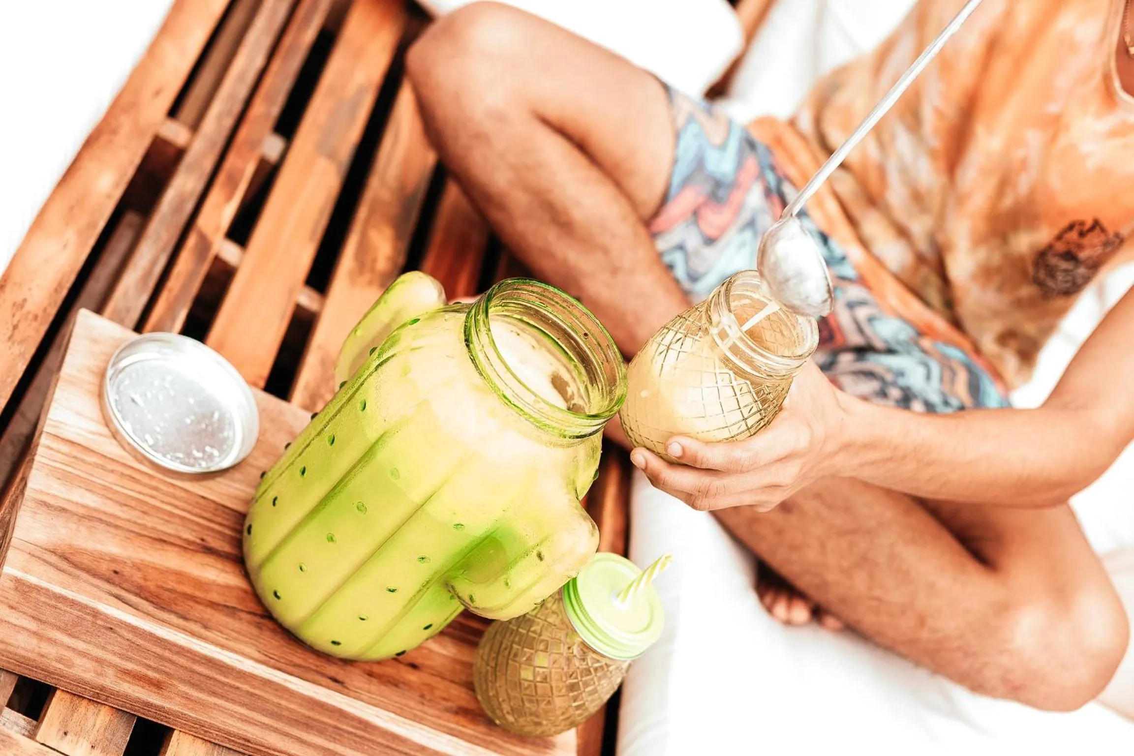 People in Igloo Beach Lodge