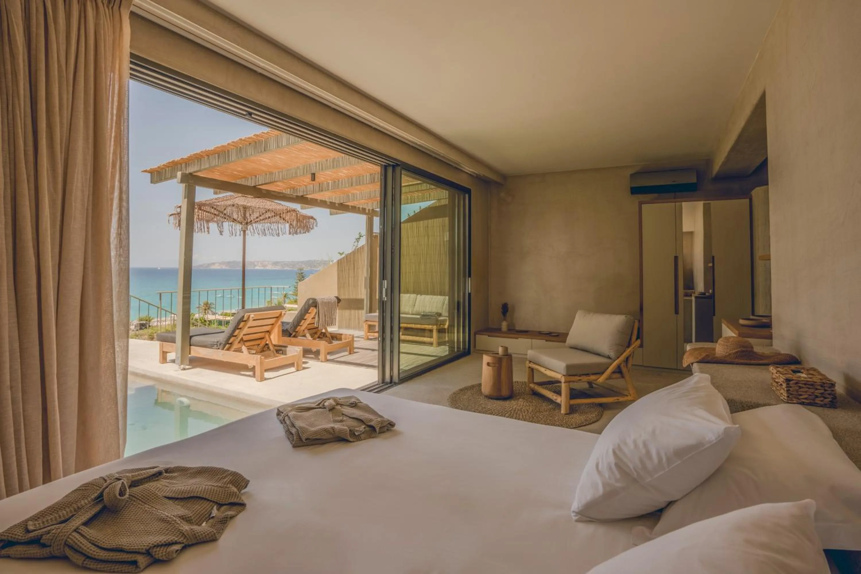 Bedroom, Bed in F ZEEN Kefalonia